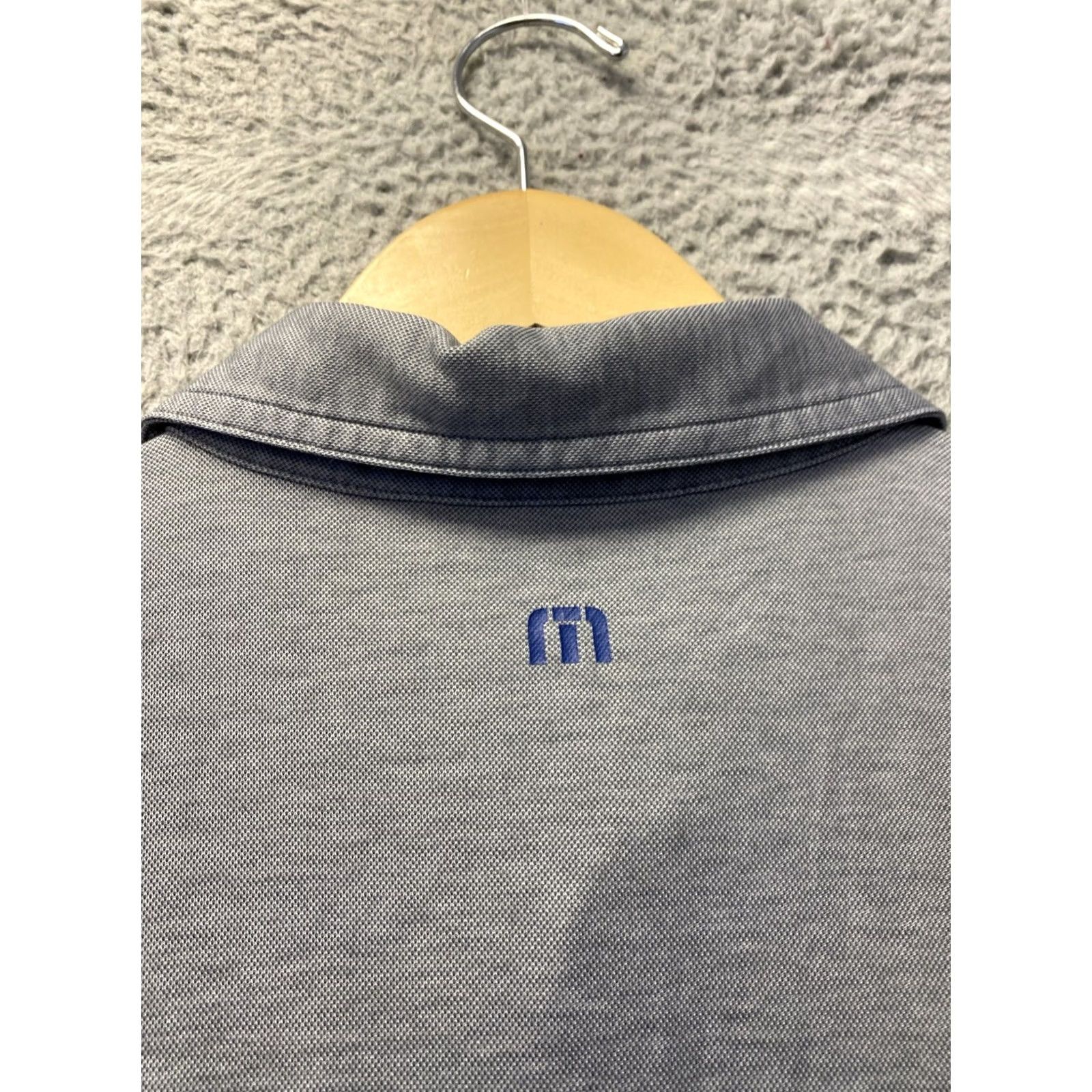 TravisMathew Travis Mathew Polo Shirt Mens M Light Gray Golf Colorblock Polo Shirt M Mens Gray 90s style? Size US M / EU 48-50 / 2 - 7 Thumbnail