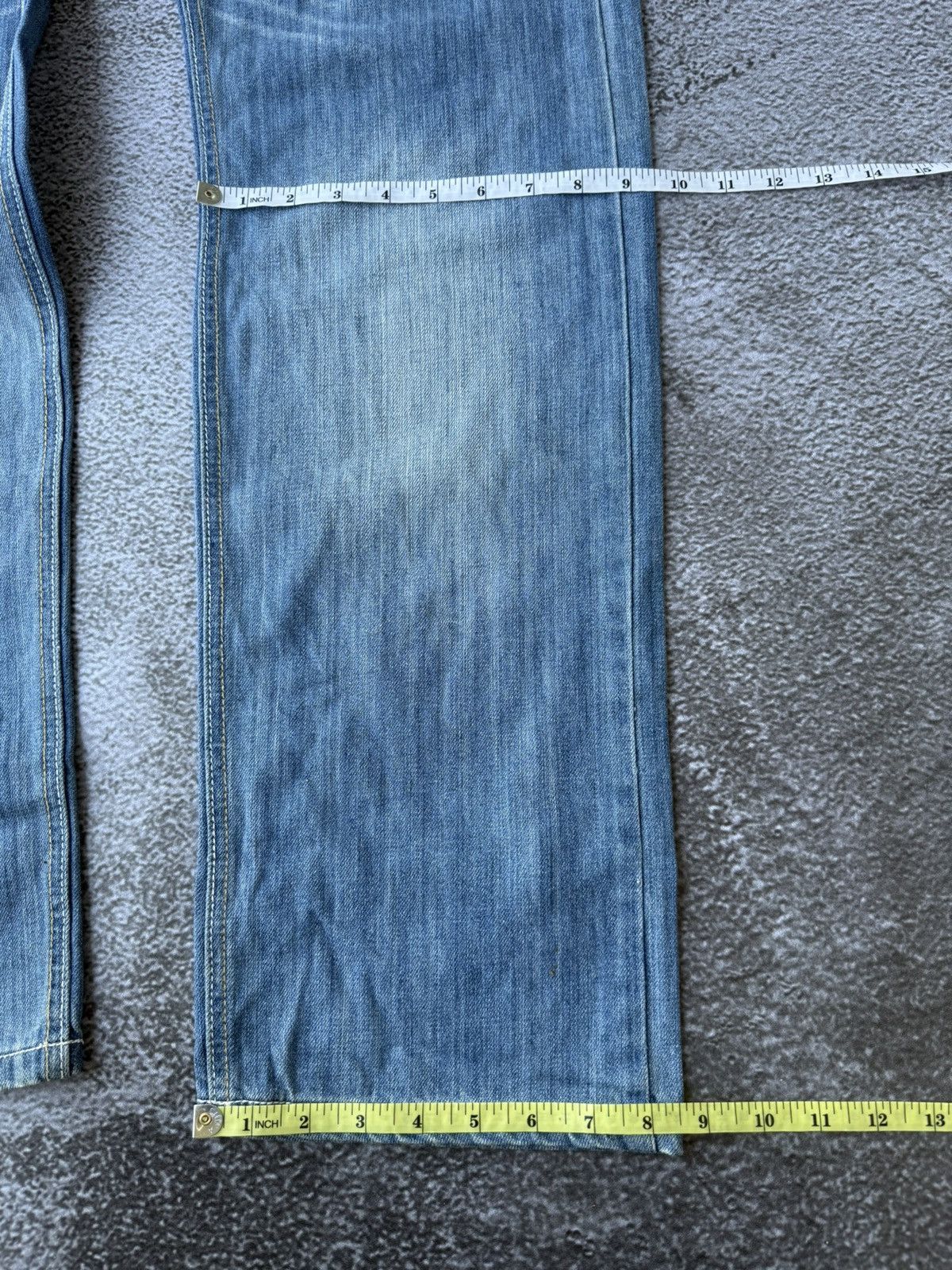 20471120 × Beauty Beast × Japanese Brand H.Boy blue denim jeans studs Ifsixwas kmrii style Size US 36 / EU 52 - 10 Thumbnail