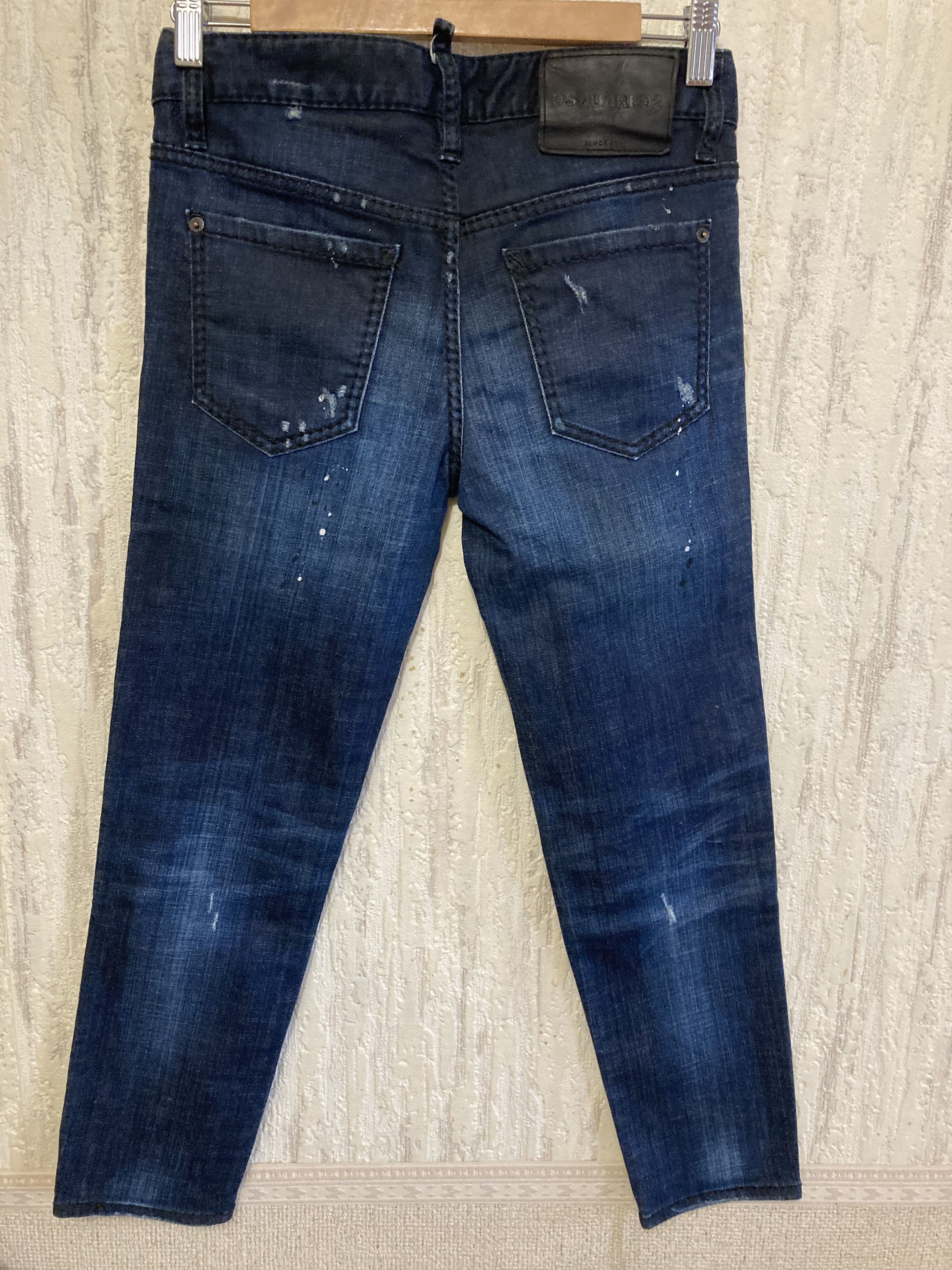 Dsquared2 Dsquared2 women luxury distressed cropped denim jeans Size 27" / US 4 / IT 40 - 3 Thumbnail