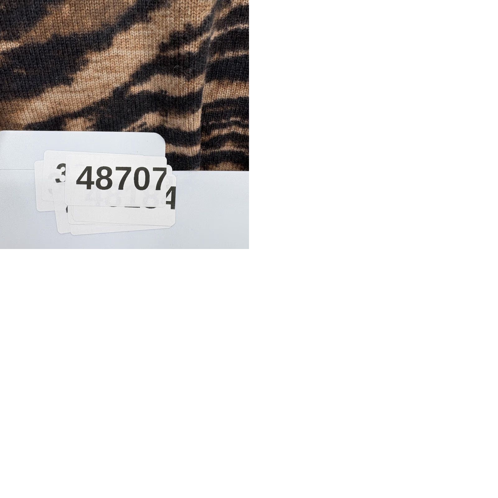 Talbots Talbots Sweater Womens XL Brown Black Tiger Print 100% Cashmere Crew Pullover Size XL / US 12-14 / IT 48-50 - 9 Thumbnail