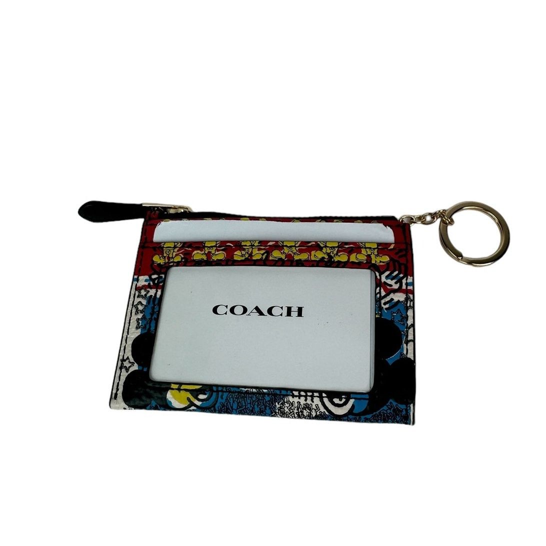 Coach Coach Disney Mickey Mouse X Keith Haring Mini Skinny Id Case Size ONE SIZE - 3 Thumbnail