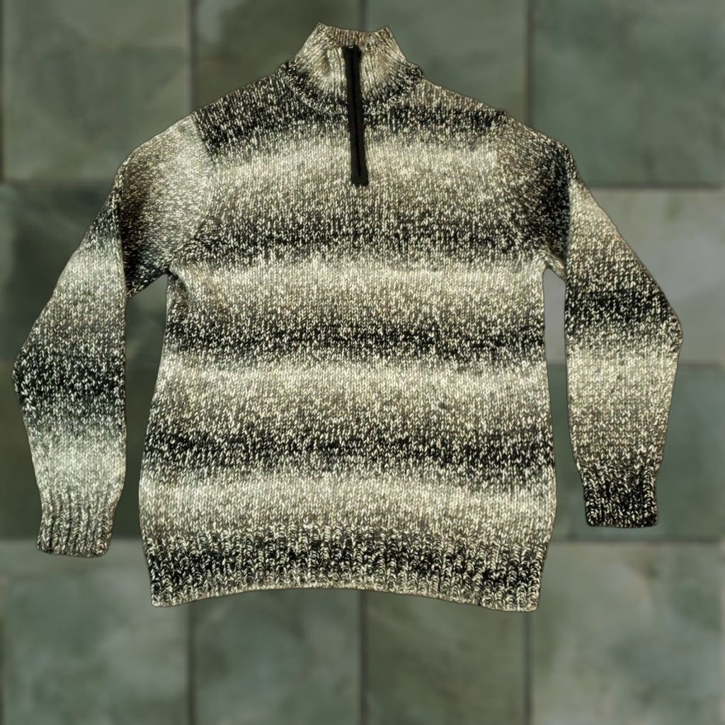 Gap VINTAGE Gap Sweater Womens Medium Gray 1/4 Zip Pullover Long Sleeve Mock Neck Size M / US 6-8 / IT 42-44 - 1 Thumbnail