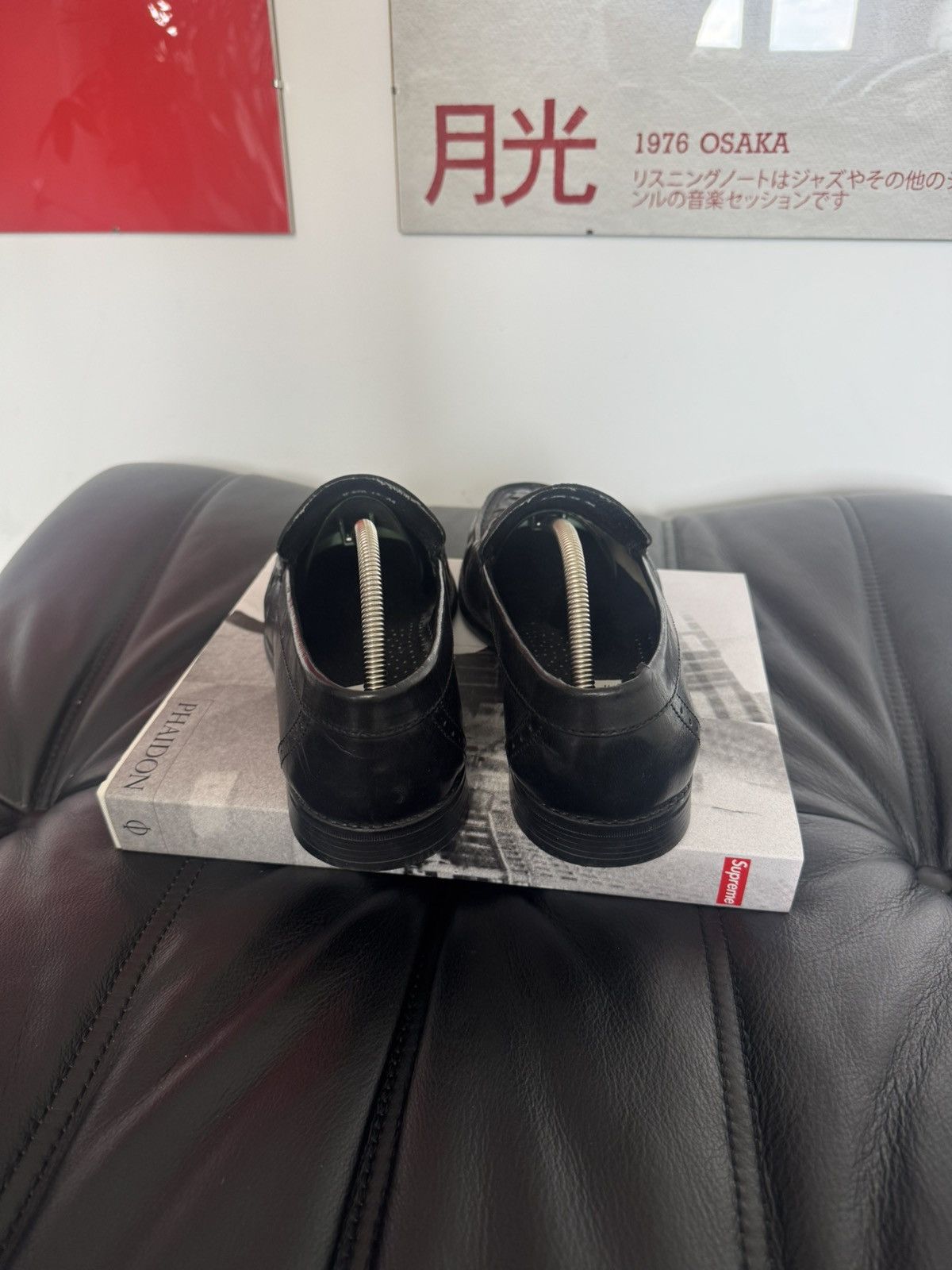Vintage Black High Quality Leather Loafers Vintage Y2k Italy Hype Size US 10.5 / EU 43-44 - 4 Thumbnail