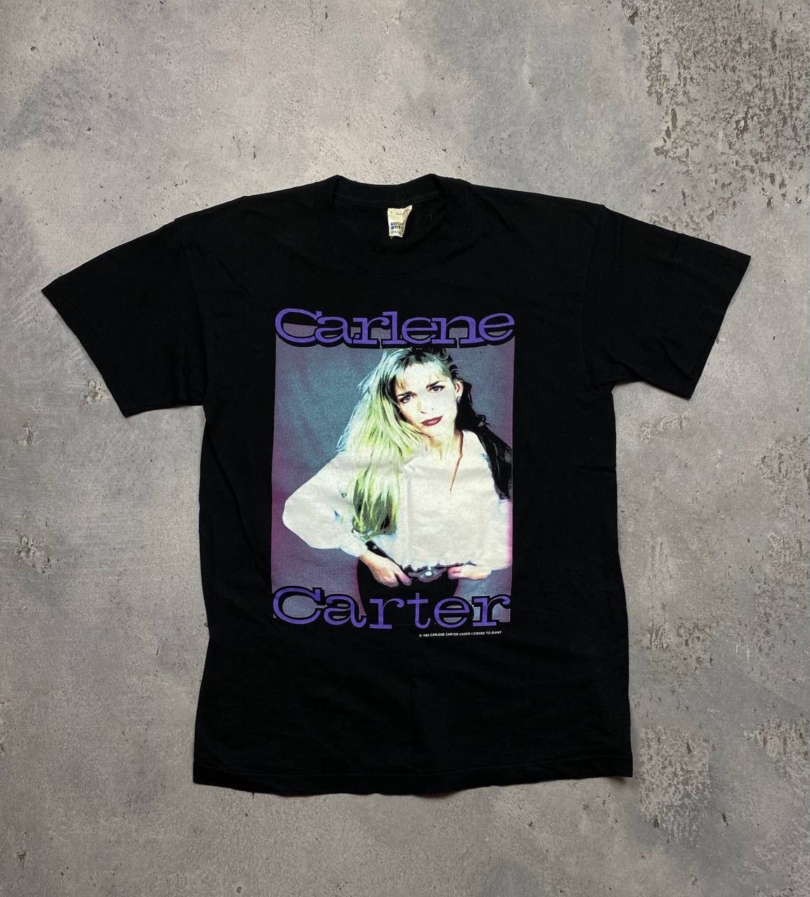 Band Tees Carlene Carter t shirt 1992 single stich vintage little love Size US L / EU 52-54 / 3 - 1 Thumbnail