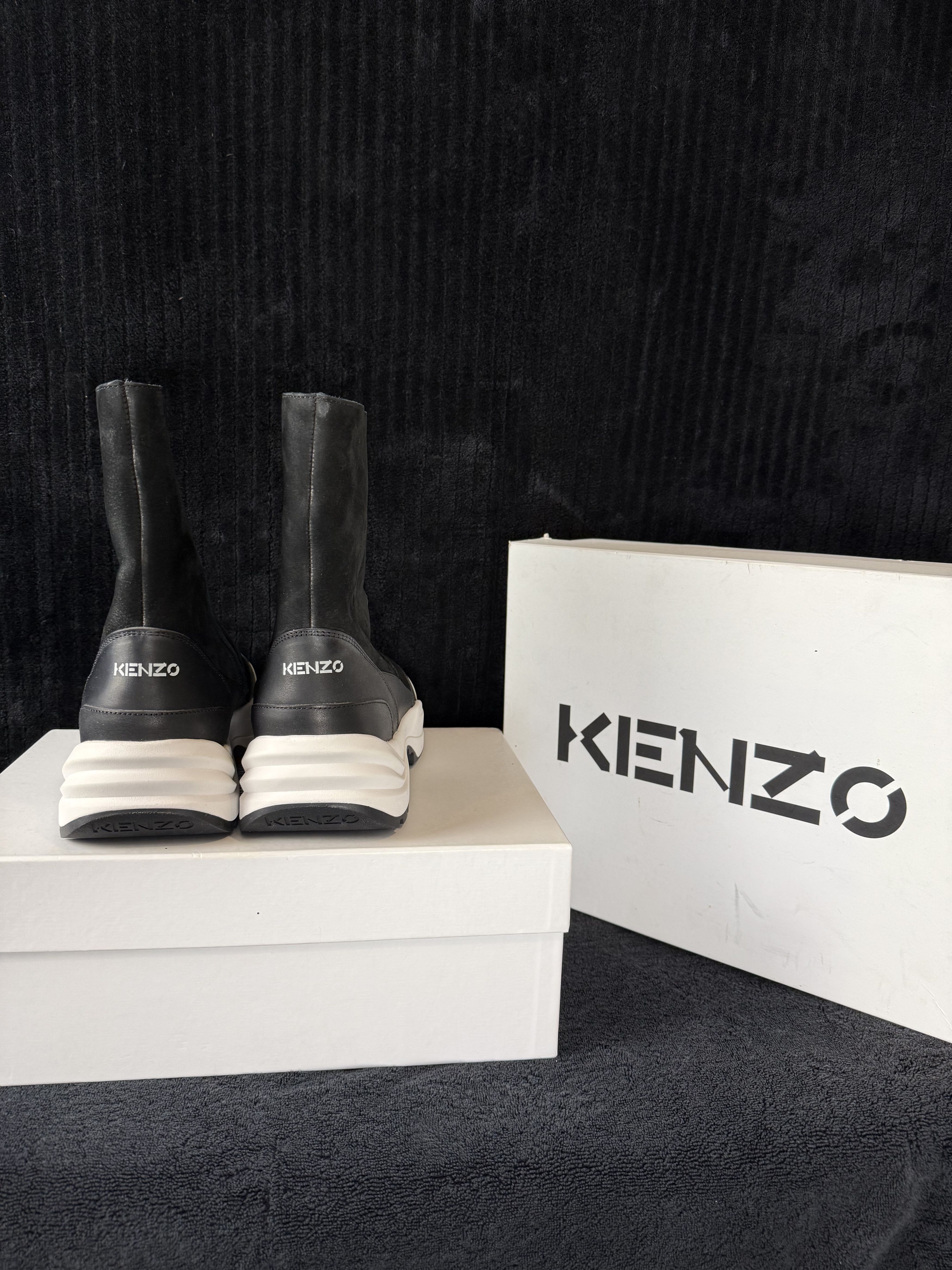 Kenzo Kenzo Men’s K-Skate / K-Lift Suede Chunky Sole Boots Size US 9 / EU 42 - 5 Thumbnail