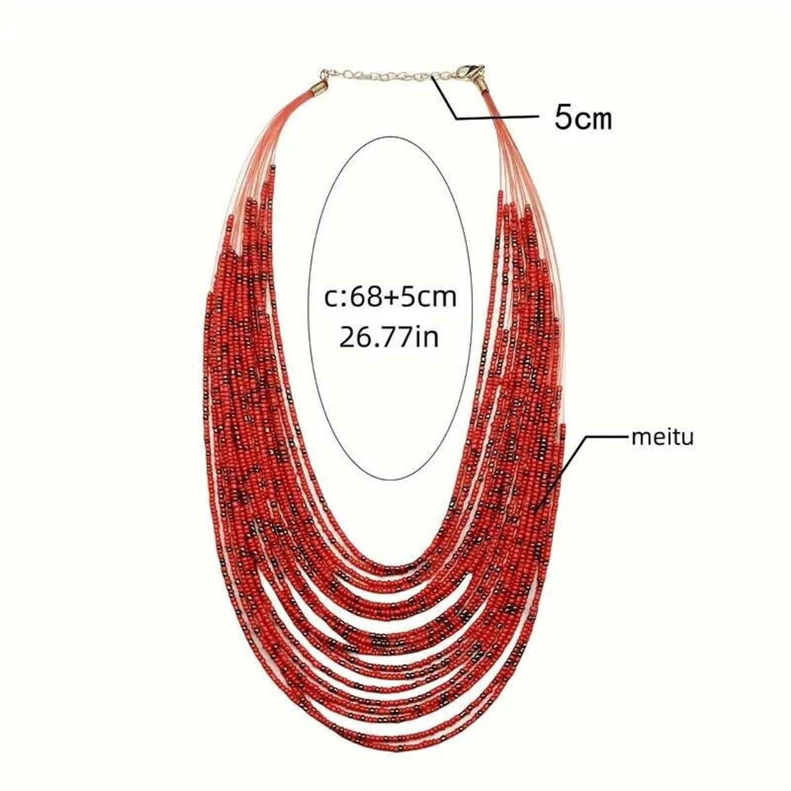 Other 3pc Jewelry Set •Multi-Strand Necklace & Earrings Size ONE SIZE - 5 Thumbnail