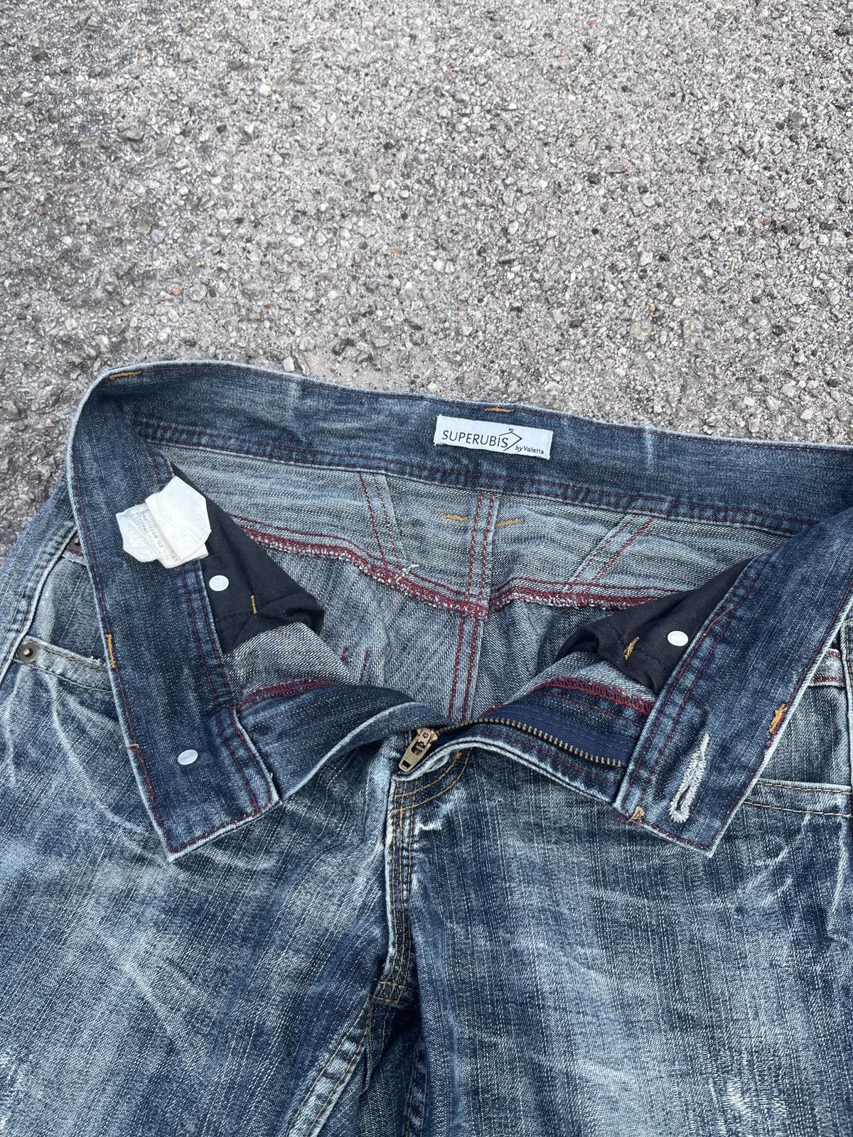 If Six Was Nine Superubis Valeta Blue Honeycomb Jean Size US 30 / EU 46 - 7 Thumbnail