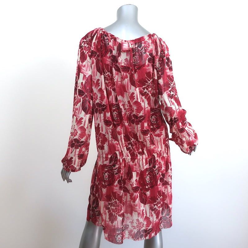 Jean Paul Gaultier JEAN PAUL GAULTIER SOLEIL BLOUSON DRESS WHITE/RED FLORAL Size M / US 6-8 / IT 42-44 - 2 Thumbnail