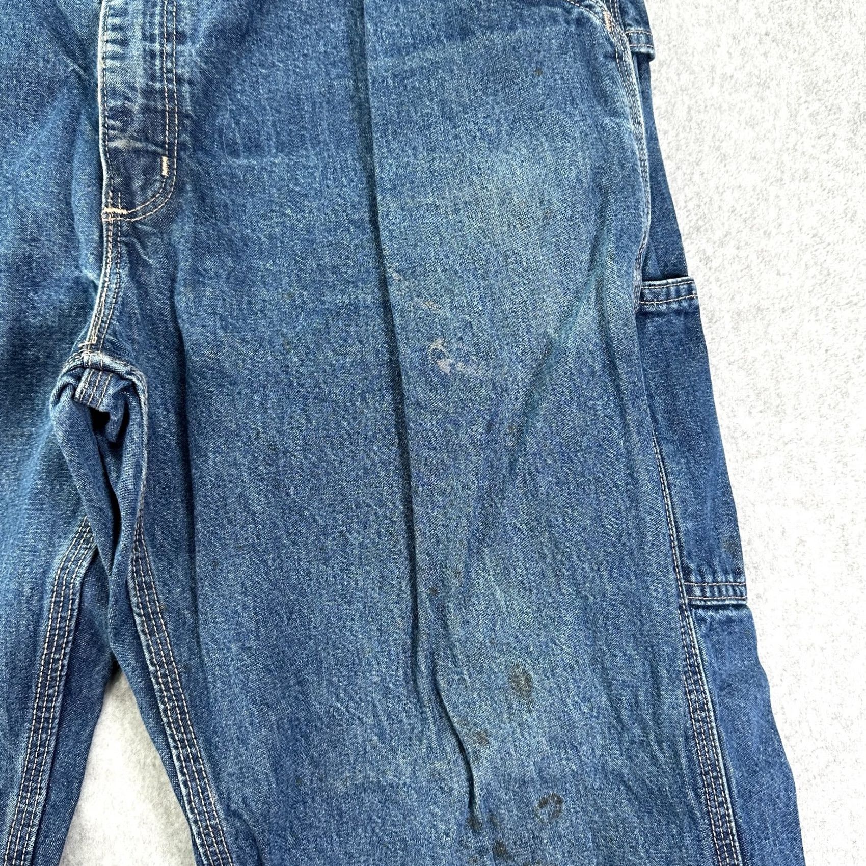 Carhartt Carhartt Jeans Blue Men's 38X34 Original Fit Denim Straight 5-Pocket Button Closure FR Distressed" Size US 38 / EU 54 - 6 Thumbnail