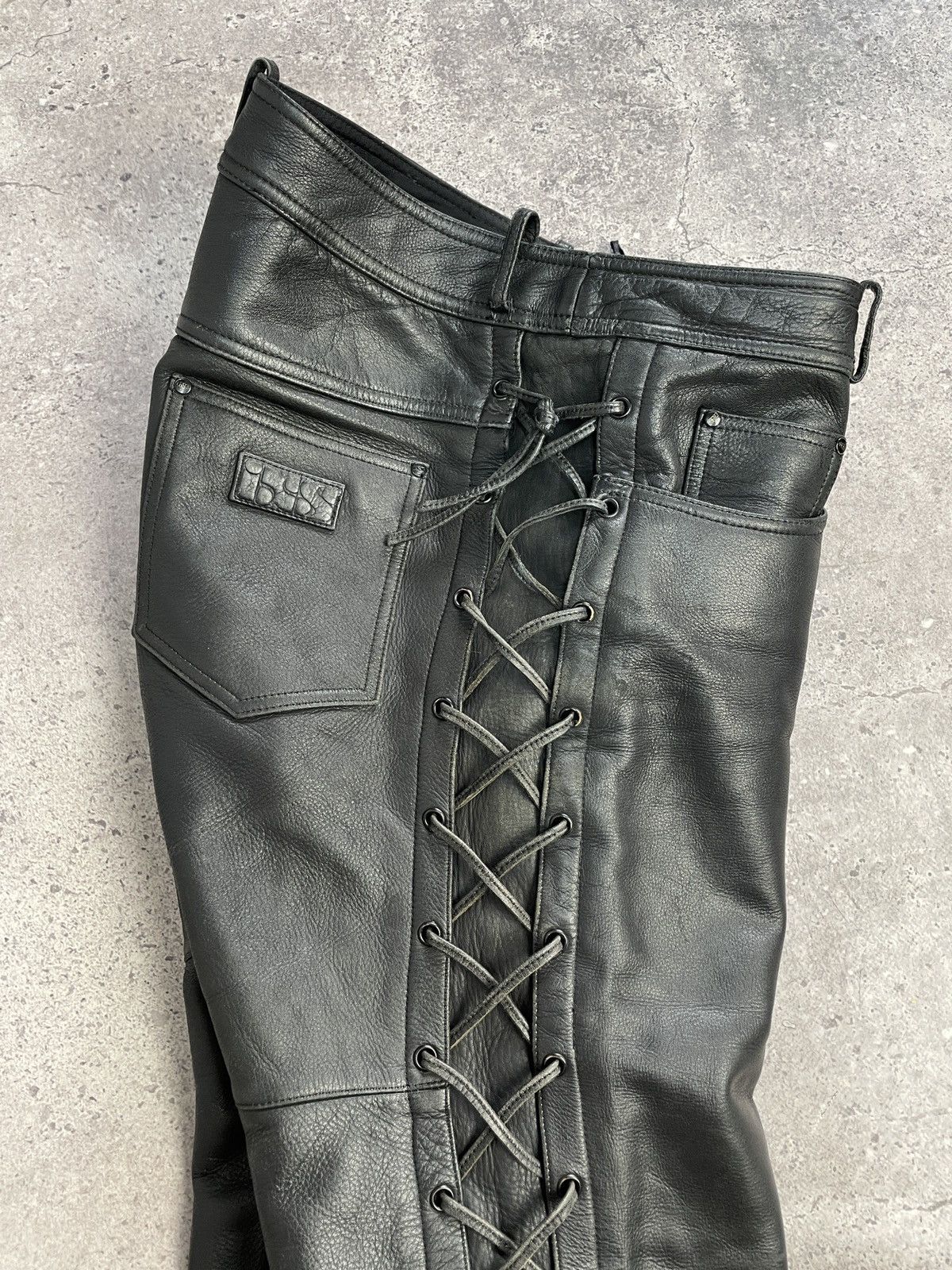 Vintage Vintage Junya Watanabe Rick Owens Style Leather Pants Size US 34 / EU 50 - 8 Thumbnail