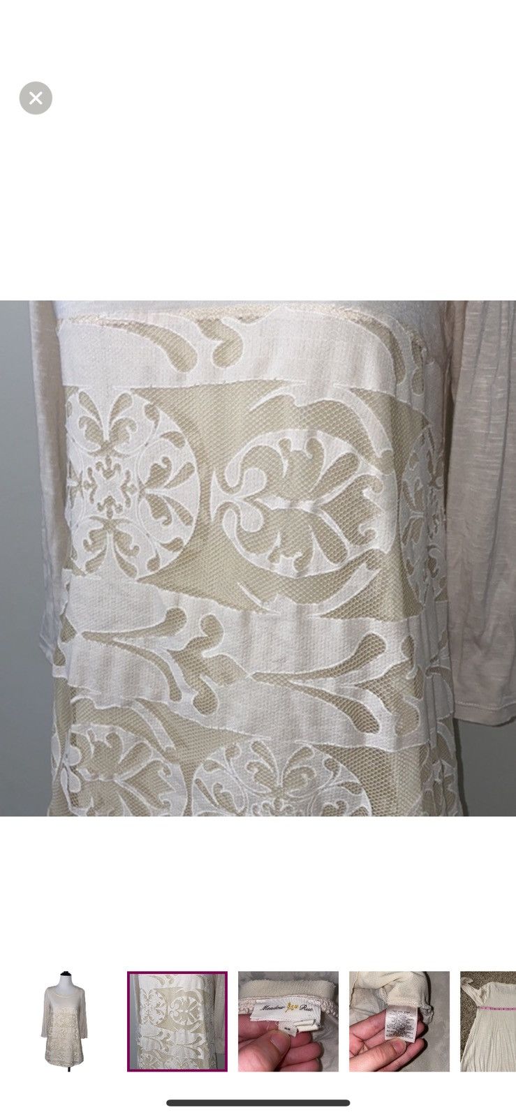 Anthropologie Anthropologie meadow rue XS capriccio lace blouse Size XS / US 0-2 / IT 36-38 - 2 Thumbnail