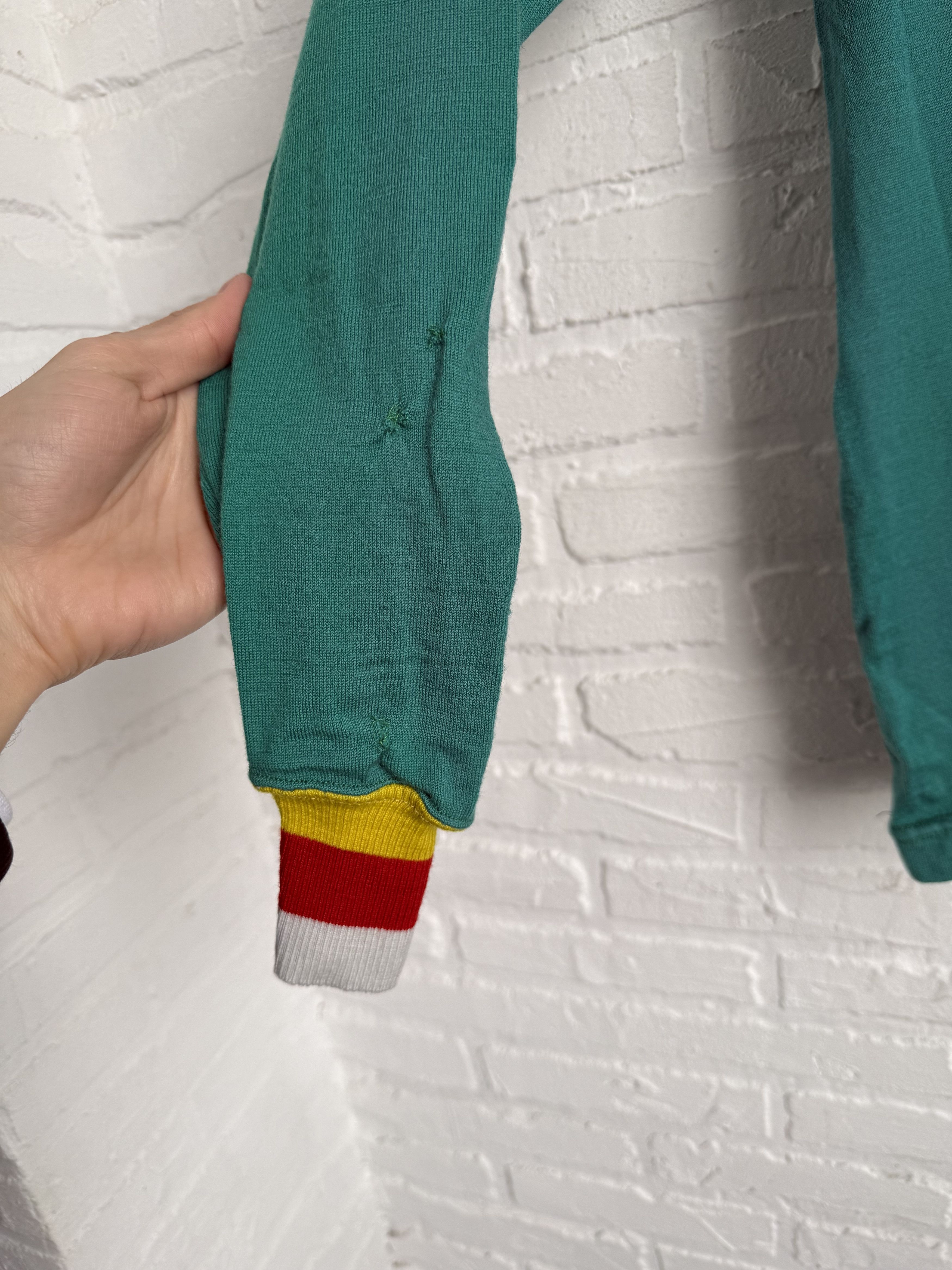 Other RARE Vintage 1970s De Marchi wool cycling jersey 1.KSRC Size US M / EU 48-50 / 2 - 9 Thumbnail