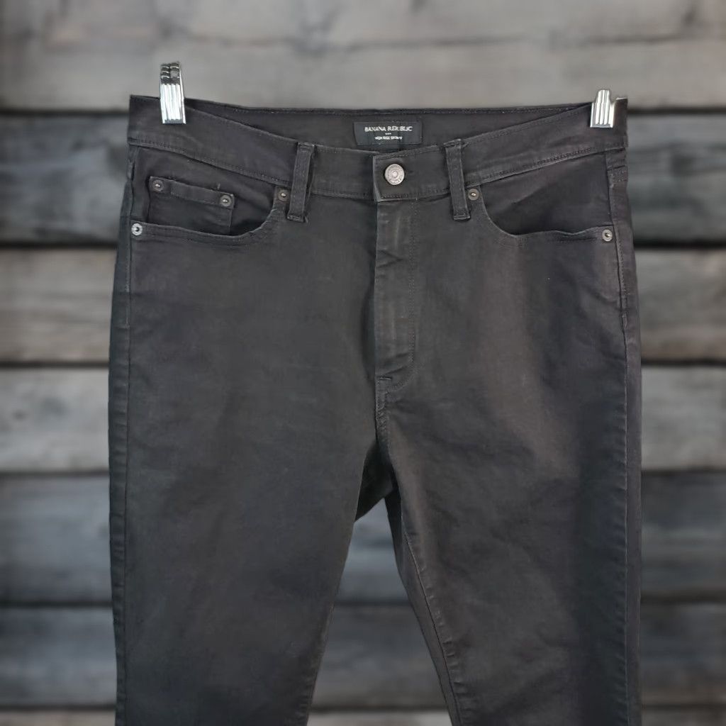 Banana Republic Banana Republic Womens High Rise Skinny Jeans Sz 31P Black Denim Size 24" / US 00 / IT 34 - 1 Thumbnail