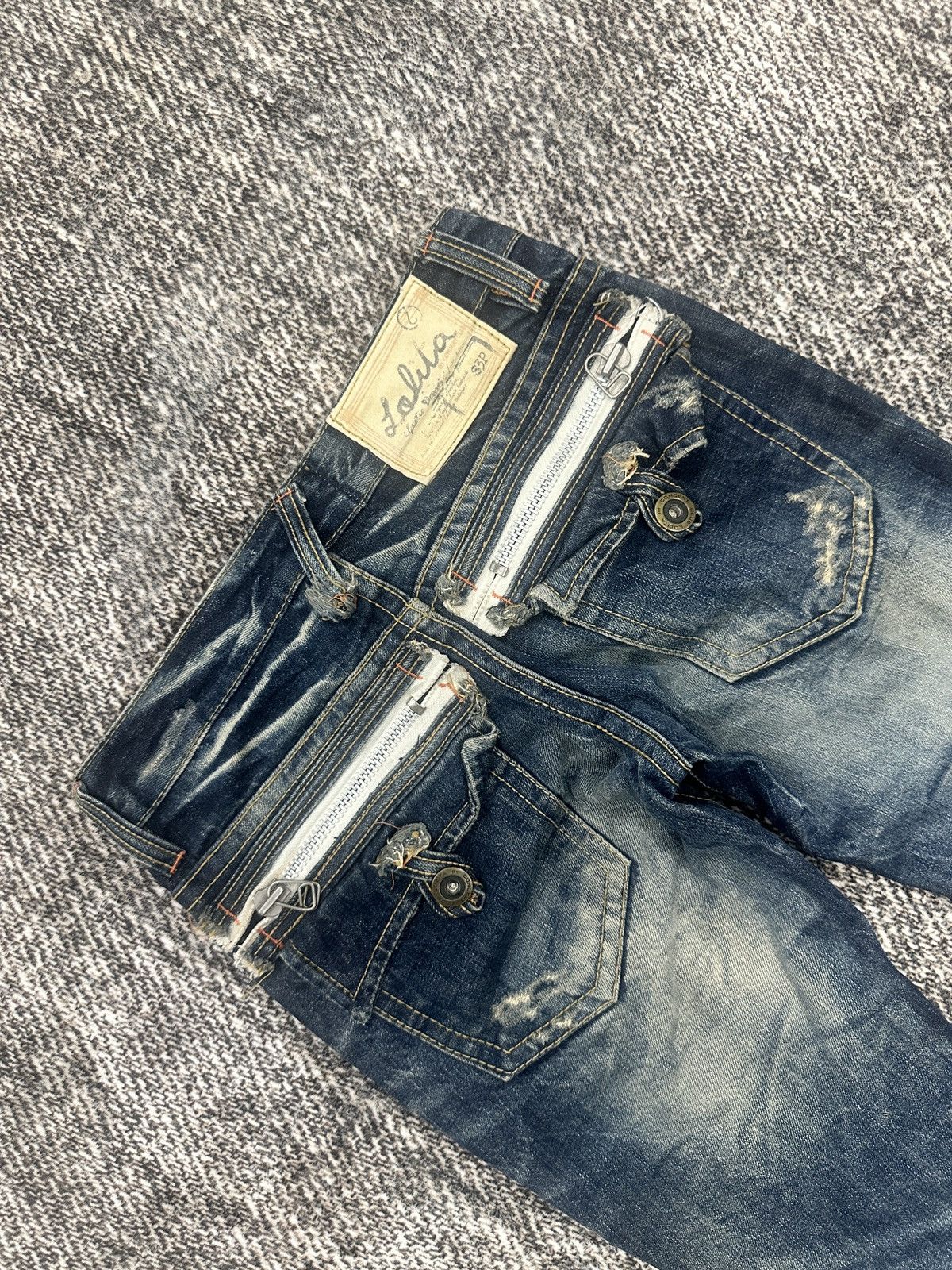 If Six Was Nine Lolita Distressed Denim Jeans Size US 30 / EU 46 - 6 Thumbnail