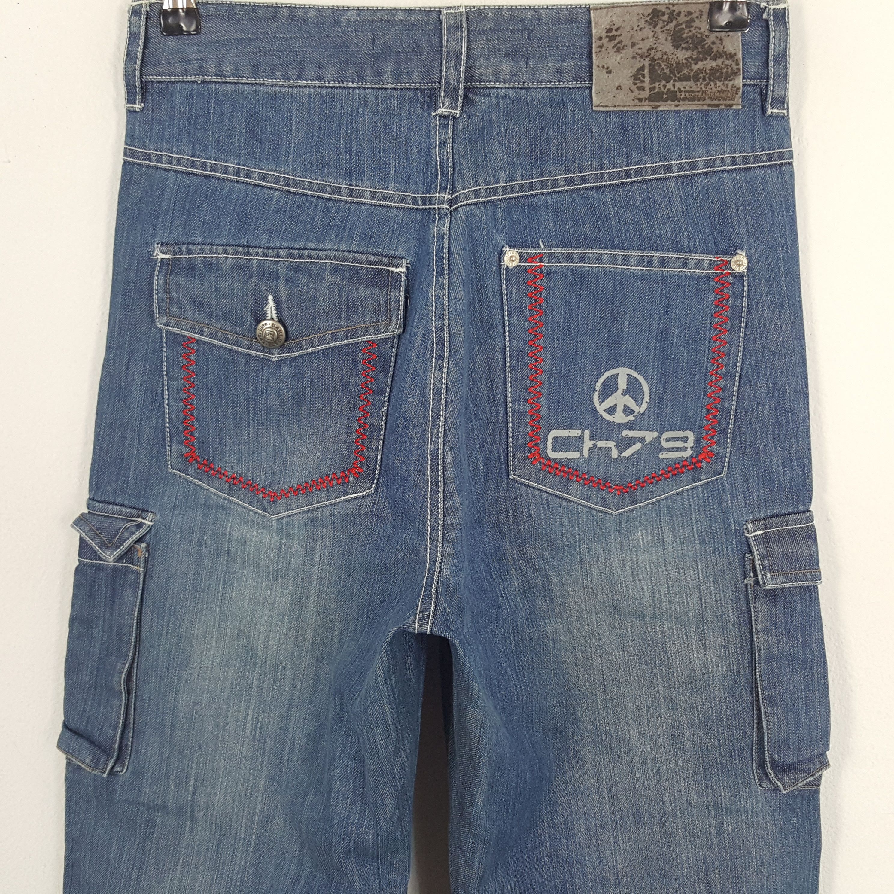 Karl Kani × Vintage Vintage Karl Kani CH79 Cargo Denim Jeans Size US 27 - 5 Thumbnail