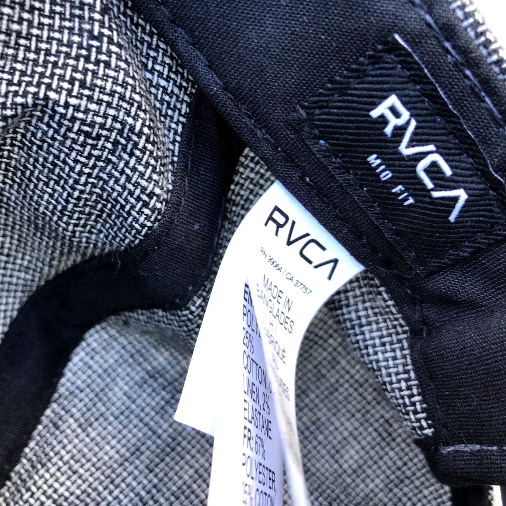 RVCA RVCA Classic Snapback Hat Men's One Size Adjustable Cap Mid Fit Gray Black/Grey Snapback Adjustable Cotton Hat Mens One Size RVCA Classic Snapback Hat Size ONE SIZE - 7 Thumbnail