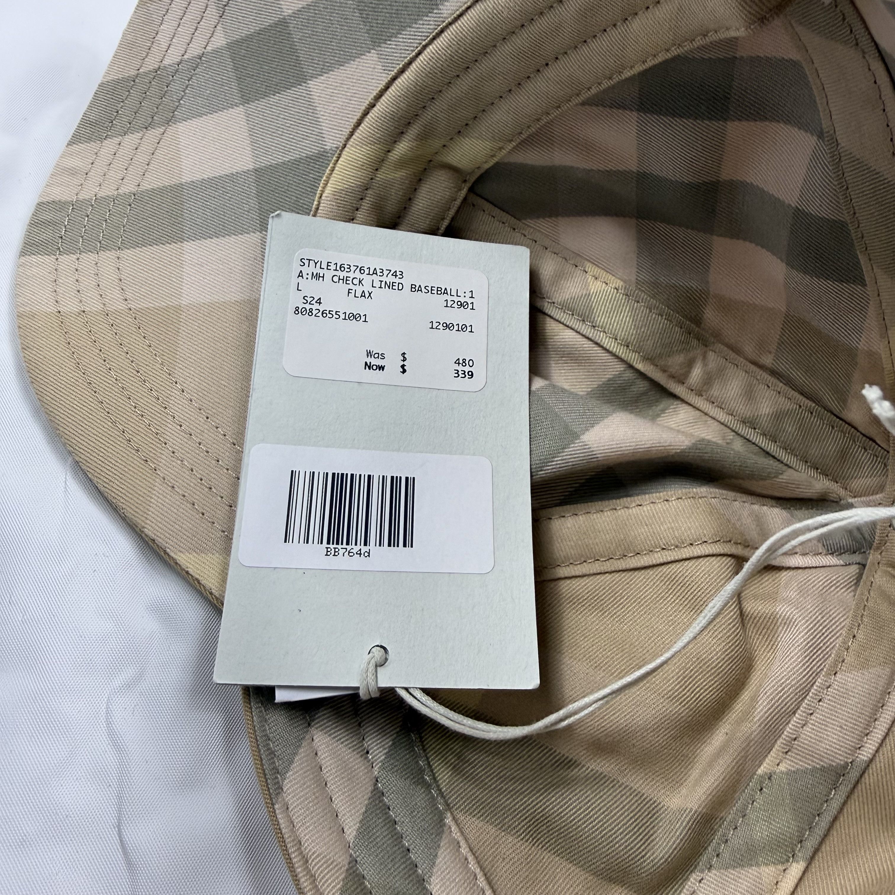Burberry Burberry Honey Tan Embroidered Logo Vintage Check Lined Hat Size ONE SIZE - 12 Thumbnail