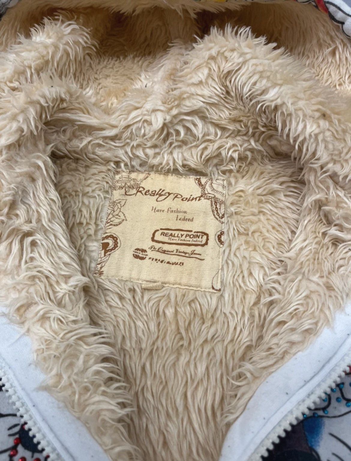 Vintage Really Point Ed Hardy Style Vintage Y2K Fur Zip Hoodie Size US M / EU 48-50 / 2 - 6 Thumbnail