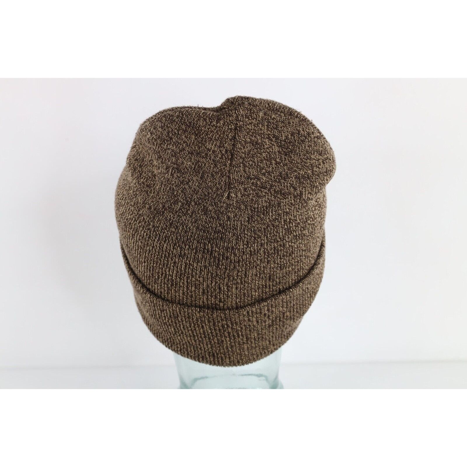 Carhartt × Vintage Y2K Carhartt Spell Out Box Logo Leeco Steel Knit Beanie Hat Size ONE SIZE - 5 Thumbnail
