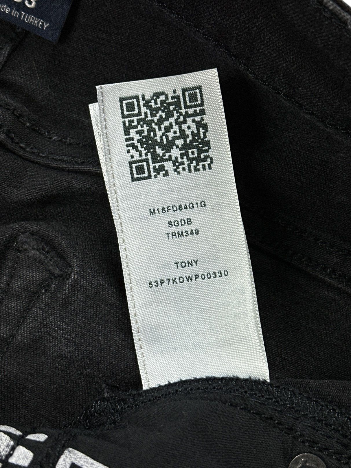 True Religion True Religion Tony Skinny Full Black Opium Stretch Jeans W33 Size US 33 - 17 Thumbnail