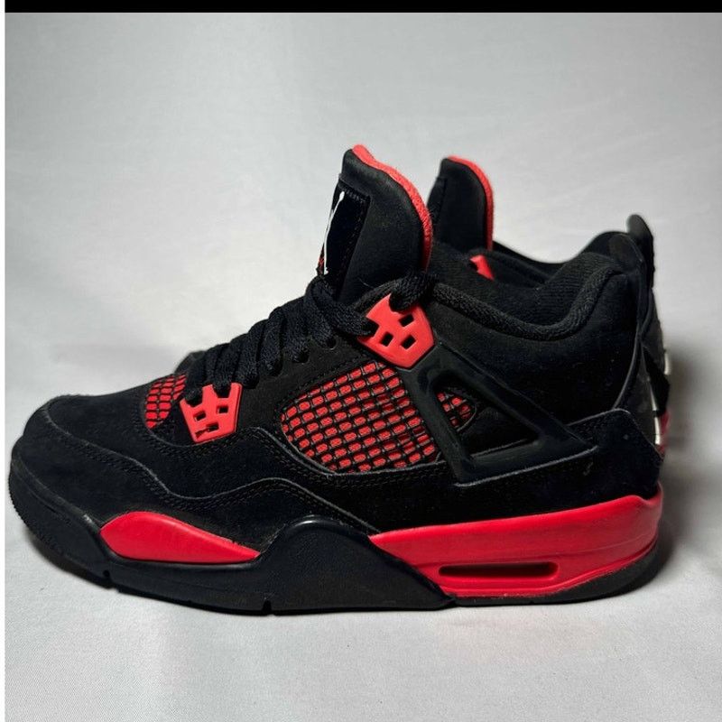 Jordan Brand × Nike Size 7 - Nike Air Jordan 4 Retro GS Red Thunder Men's Shoes Size US 7 / EU 40 - 8 Thumbnail