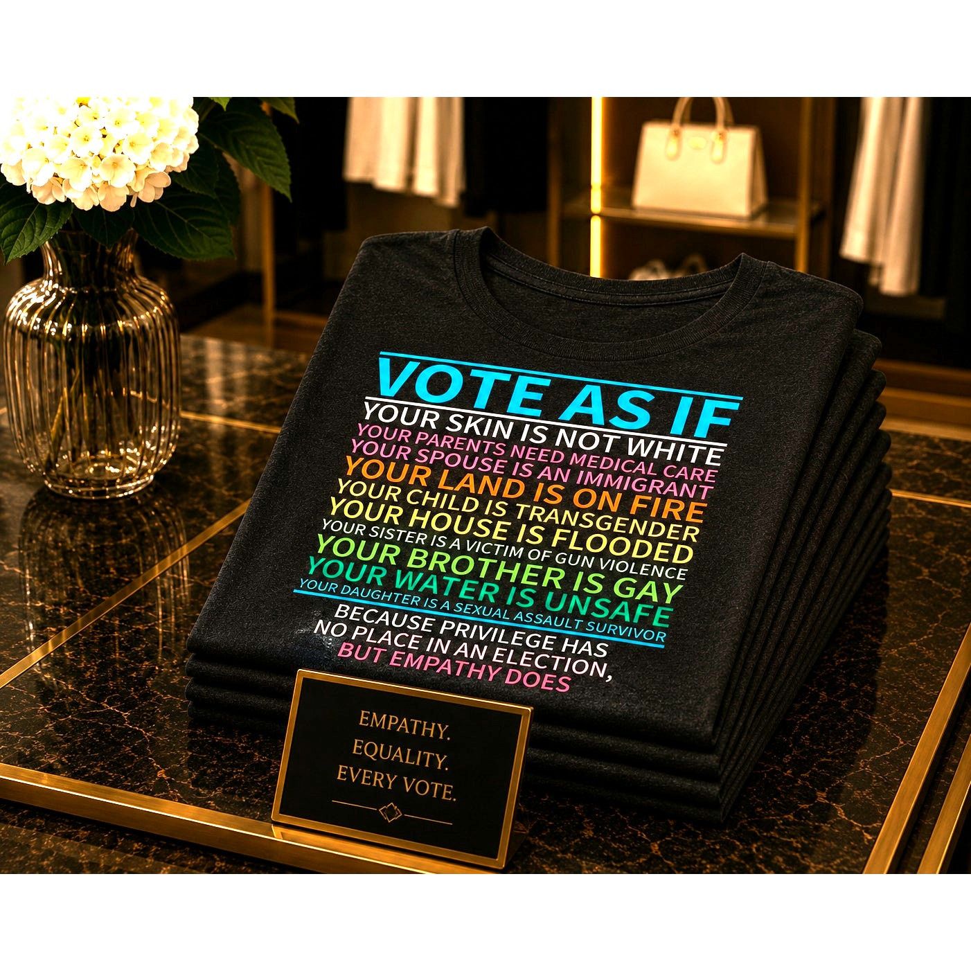 Other Vibrant Political Vote As If Tee Shirt Deep Gray 6 Size M / US 6-8 / IT 42-44 - 1 Thumbnail