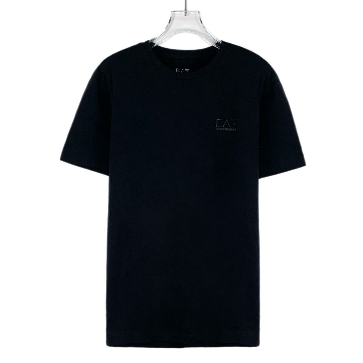 Armani Armani Black Logo Letter Cotton Short Sleeve T-Shirt K26WX Size US M / EU 48-50 / 2 - 1 Thumbnail