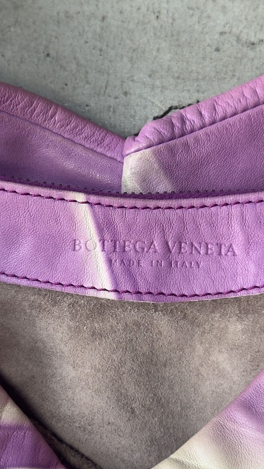 Bottega Veneta Bottega Veneta Violet Tye Dye Aquilone Fortune Cookie Hobo Size ONE SIZE - 9 Thumbnail