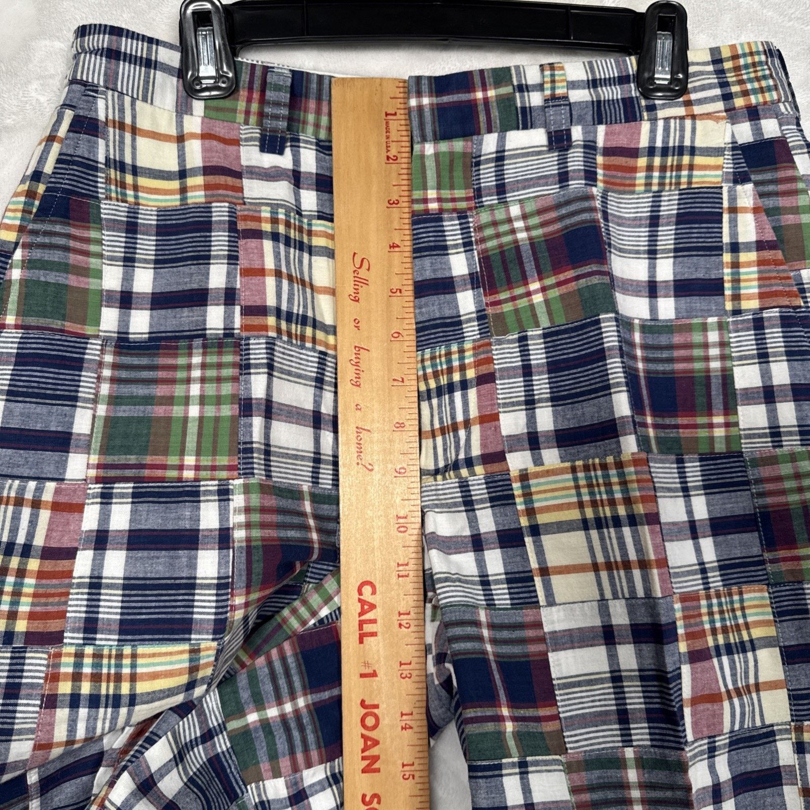 Pendleton Pendleton Shorts Men 34x9 Blue Madras Patchwork Golf Plaid Size US 34 / EU 50 - 4 Thumbnail