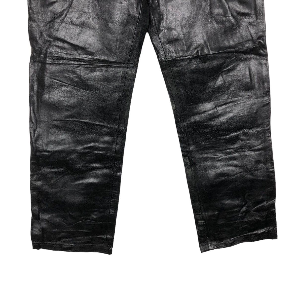 Genuine Leather 🔥90’s Vintage Genuine Leather Pants Japan Issey Miyake Size US 30 / EU 46 - 4 Thumbnail