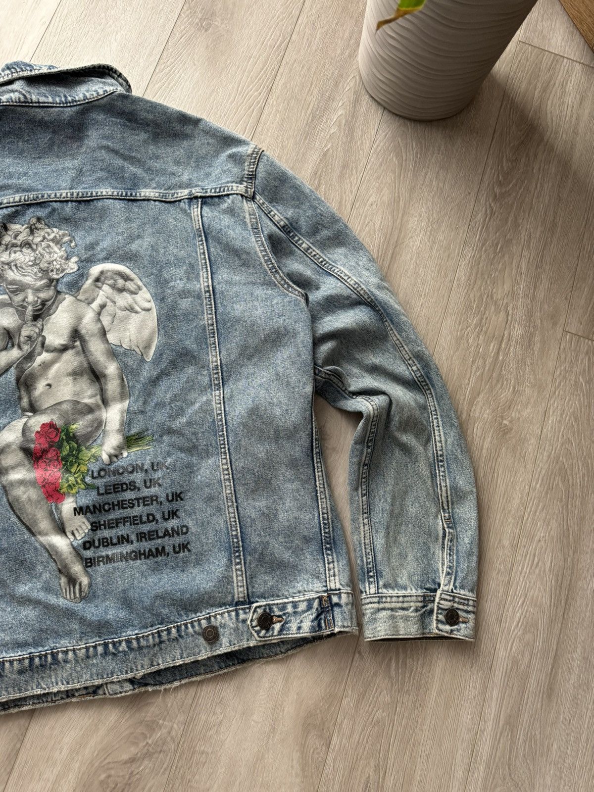 H&M × Young Thug Young Thug Denim Cherub YSL Limited Release H&M Jacket Rap Size US L / EU 52-54 / 3 - 3 Thumbnail