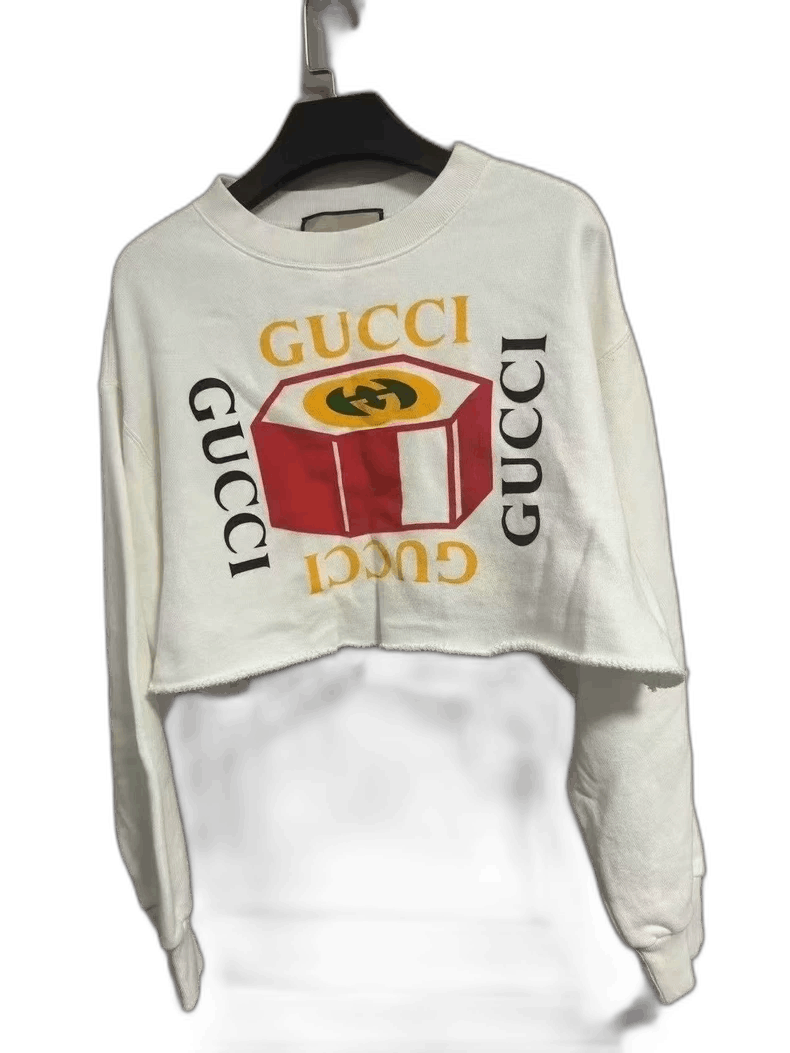 Gucci Gucci Short Cropped Sweatshirt-2505 Size S / US 4 / IT 40 - 1 Thumbnail