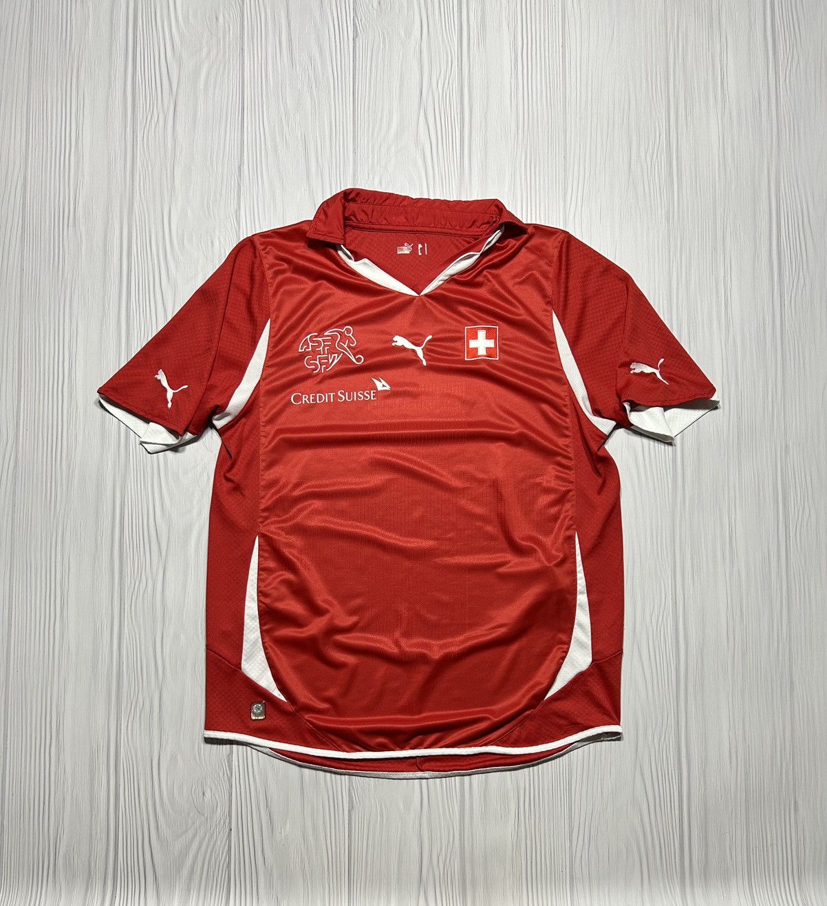 Puma Puma Switzerland 2010 2011 Home Football Shirt Jersey Size US L / EU 52-54 / 3 - 1 Thumbnail