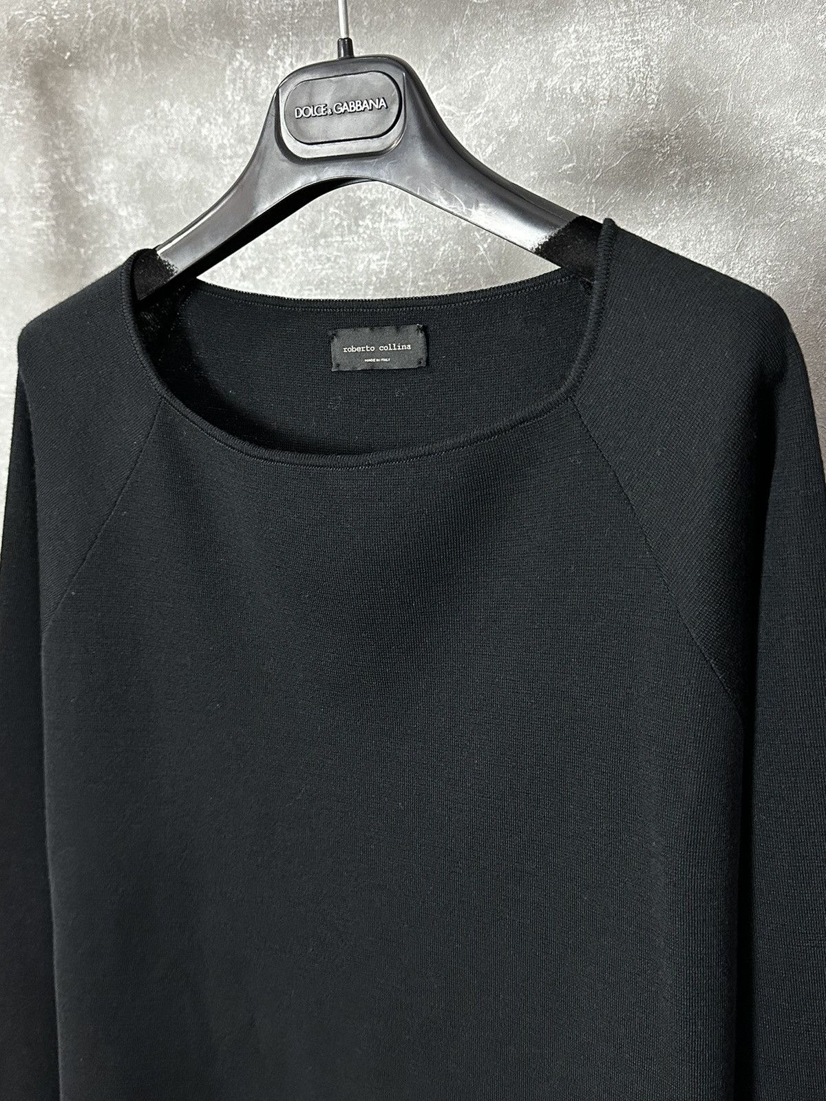 Roberto Collina Roberto Collina Black Wool Emroidered Made in Italy Sweater Size S / US 4 / IT 40 - 2 Thumbnail