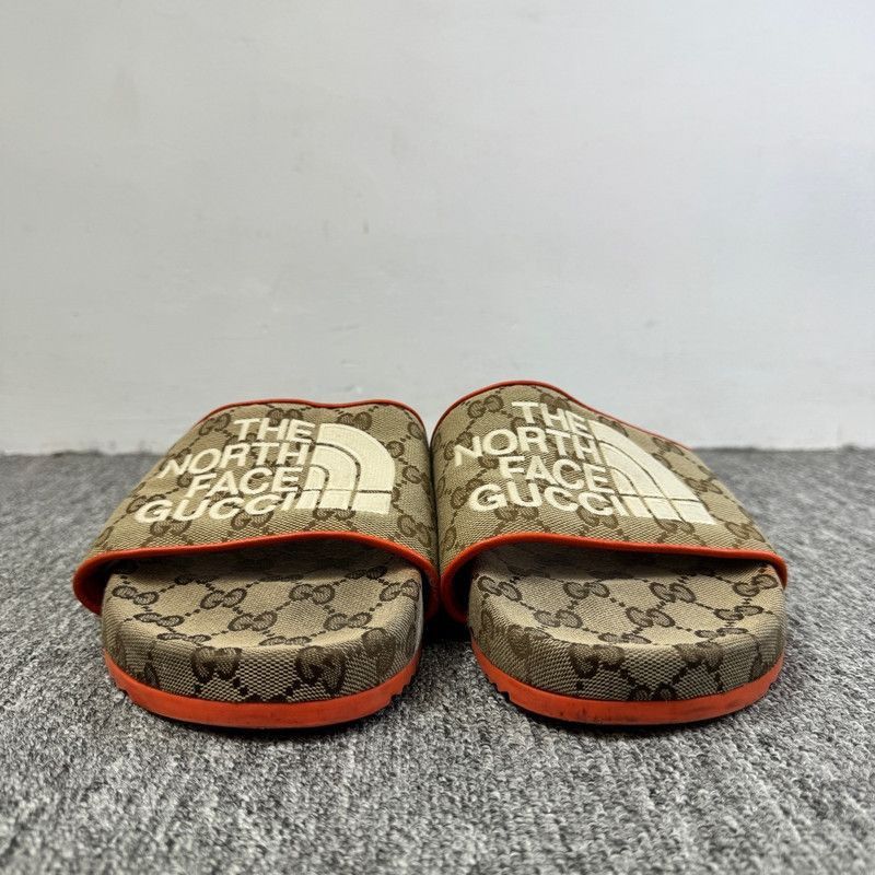 Gucci The North Face x Gucci Orange Slide Sandals Size US 10.5 / EU 43-44 - 2 Thumbnail