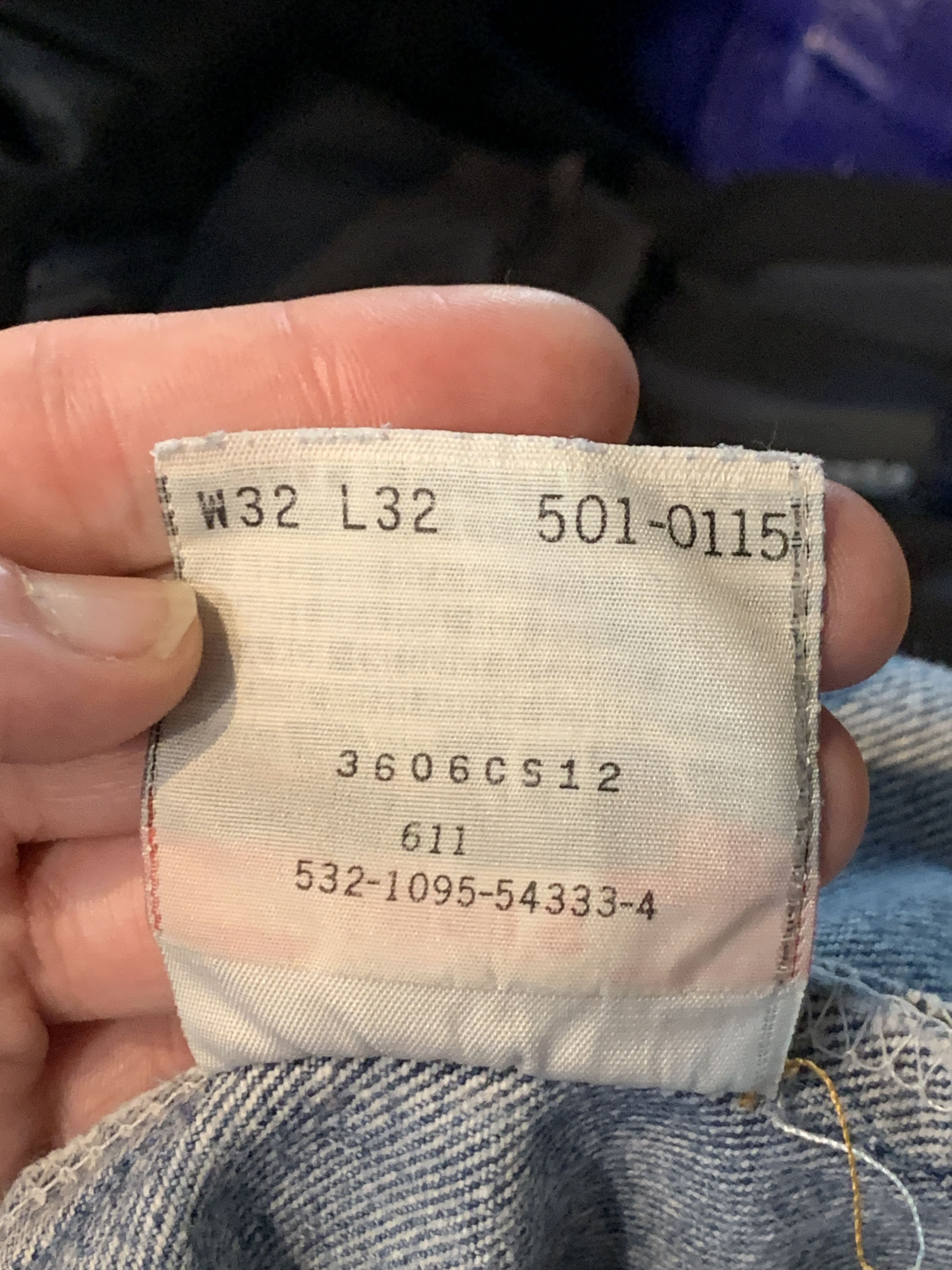 Levi's *RARE* Vintage 90’s Levi’s USA-Made 501 Denim Faded Jeans 32 Size US 32 / EU 48 - 11 Thumbnail