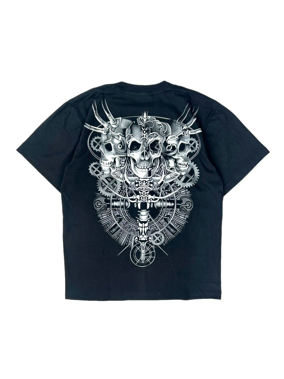 Vintage Gothic Rock Skull Skeleton Black tee Size US L / EU 52-54 / 3 - 2 Thumbnail