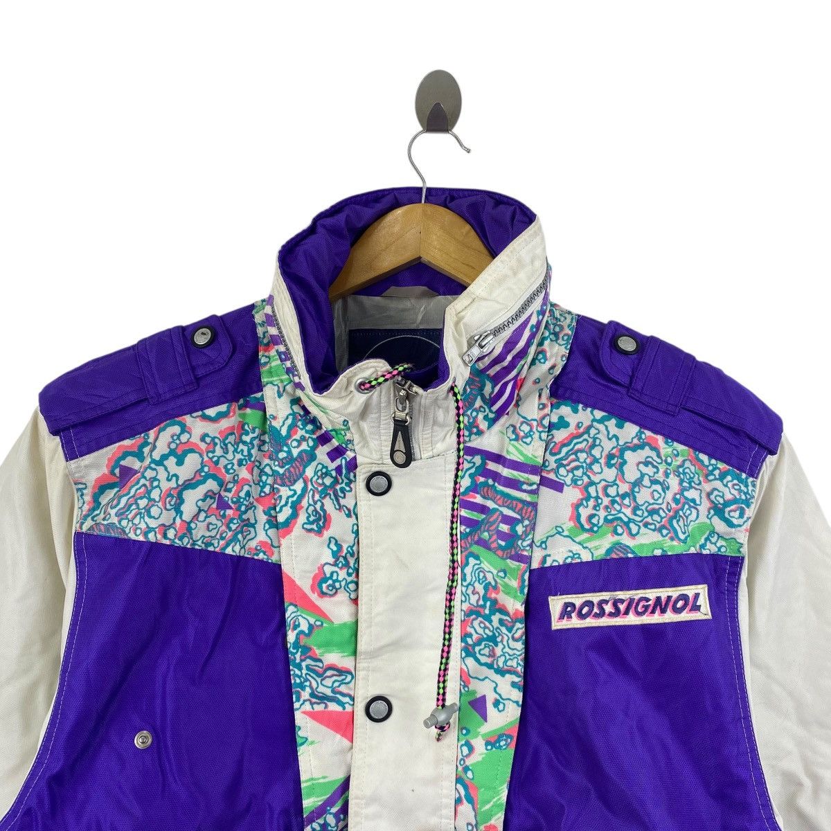 Rossignol Vintage 90s ROSSIGNOL Ski Jacket Multicolour Winter Mens Size US L / EU 52-54 / 3 - 2 Thumbnail