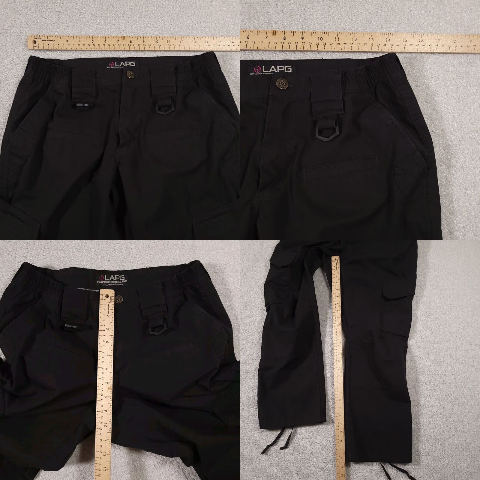 Vintage LAPG Pants Women's 6 Short Black Stretch Ops Tactical Fade Resistant Police Pants Shirt? Size 27" / US 4 / IT 40 - 8 Thumbnail