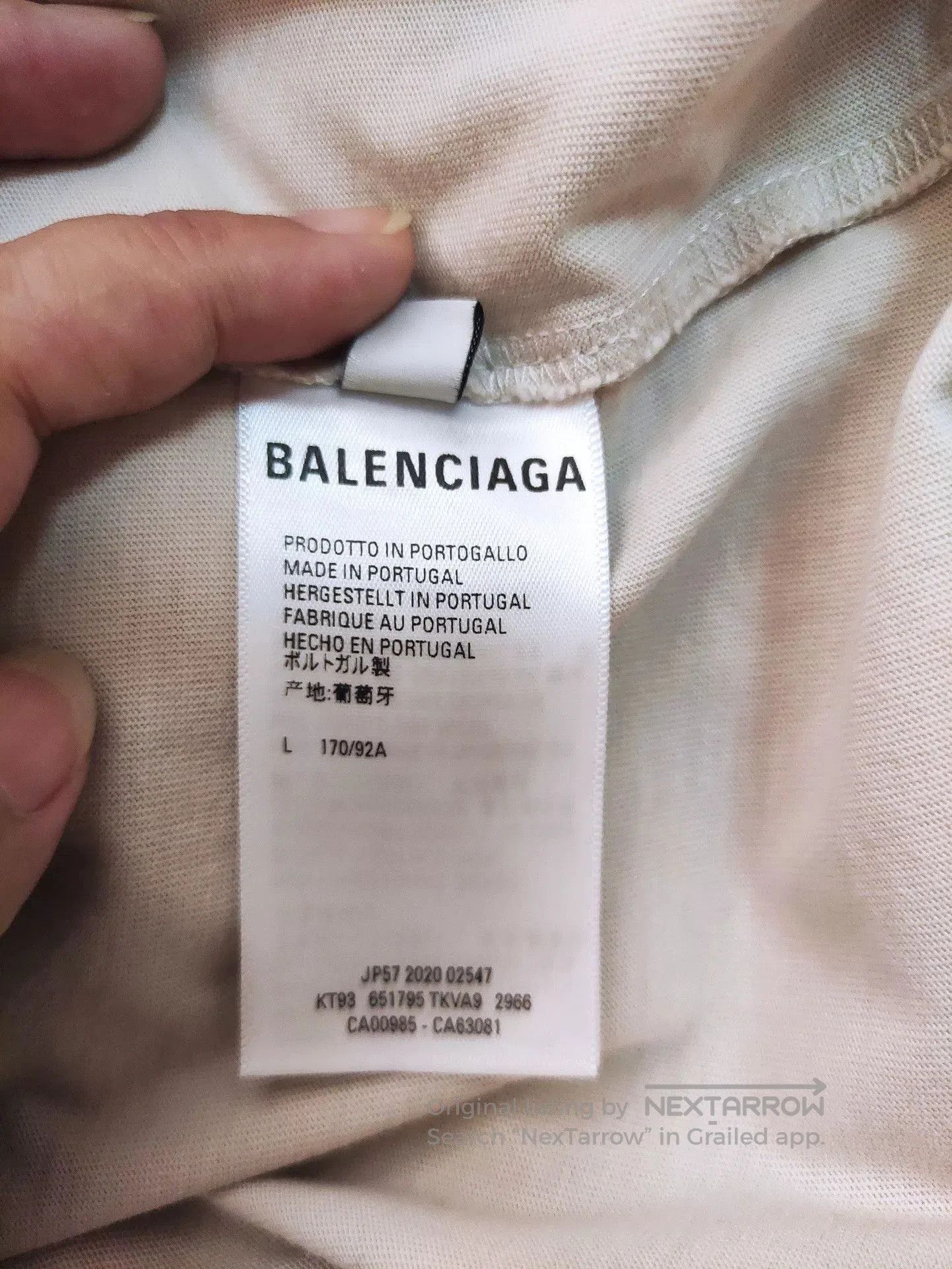 Balenciaga Balenciaga Homewear Beige Short Sleeve. Size US L / EU 52-54 / 3 - 5 Thumbnail