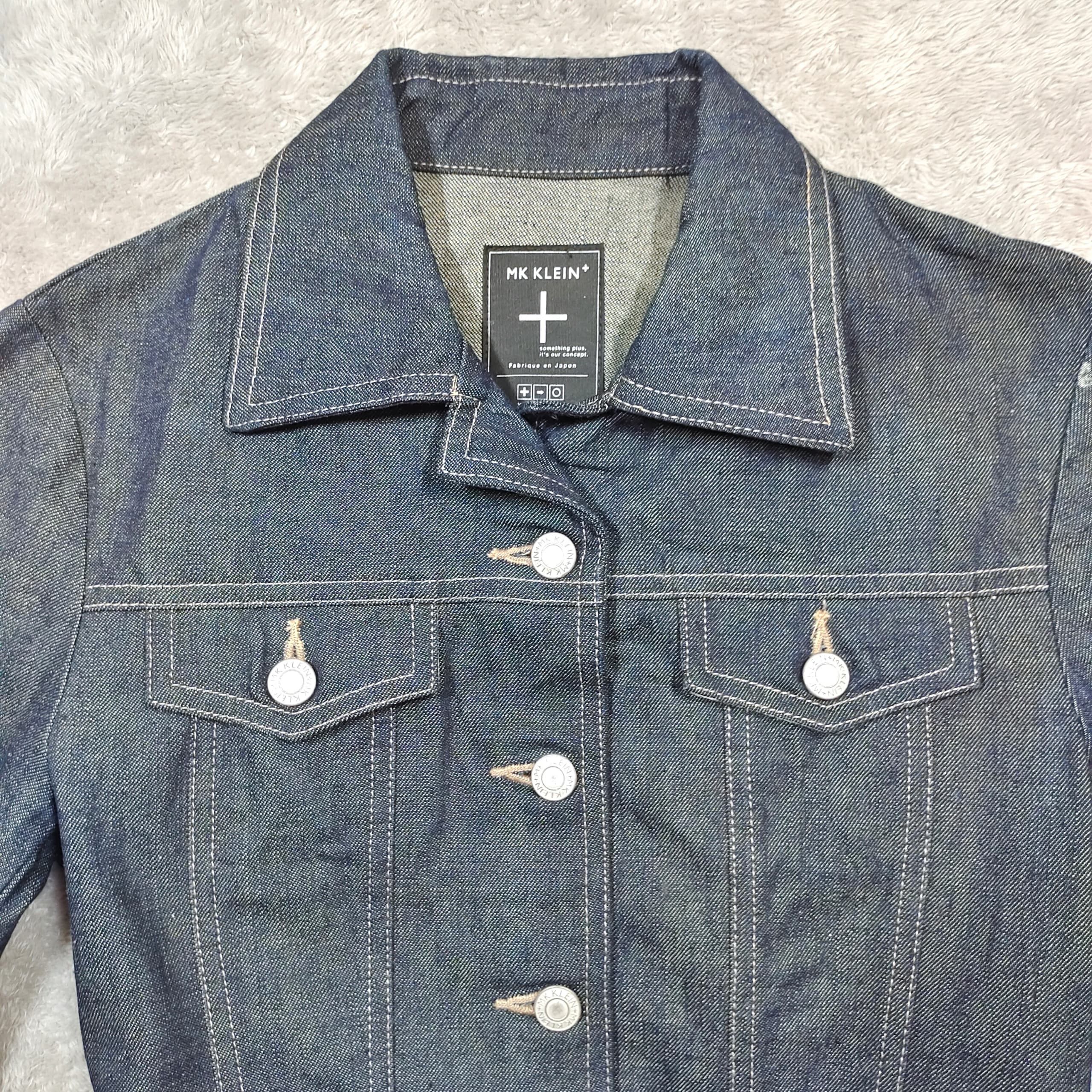 Issey Miyake MK KLEIN INDIGO BLUE DENIM TRUCKER JACKET COAT WITH BELT Size S / US 4 / IT 40 - 3 Thumbnail