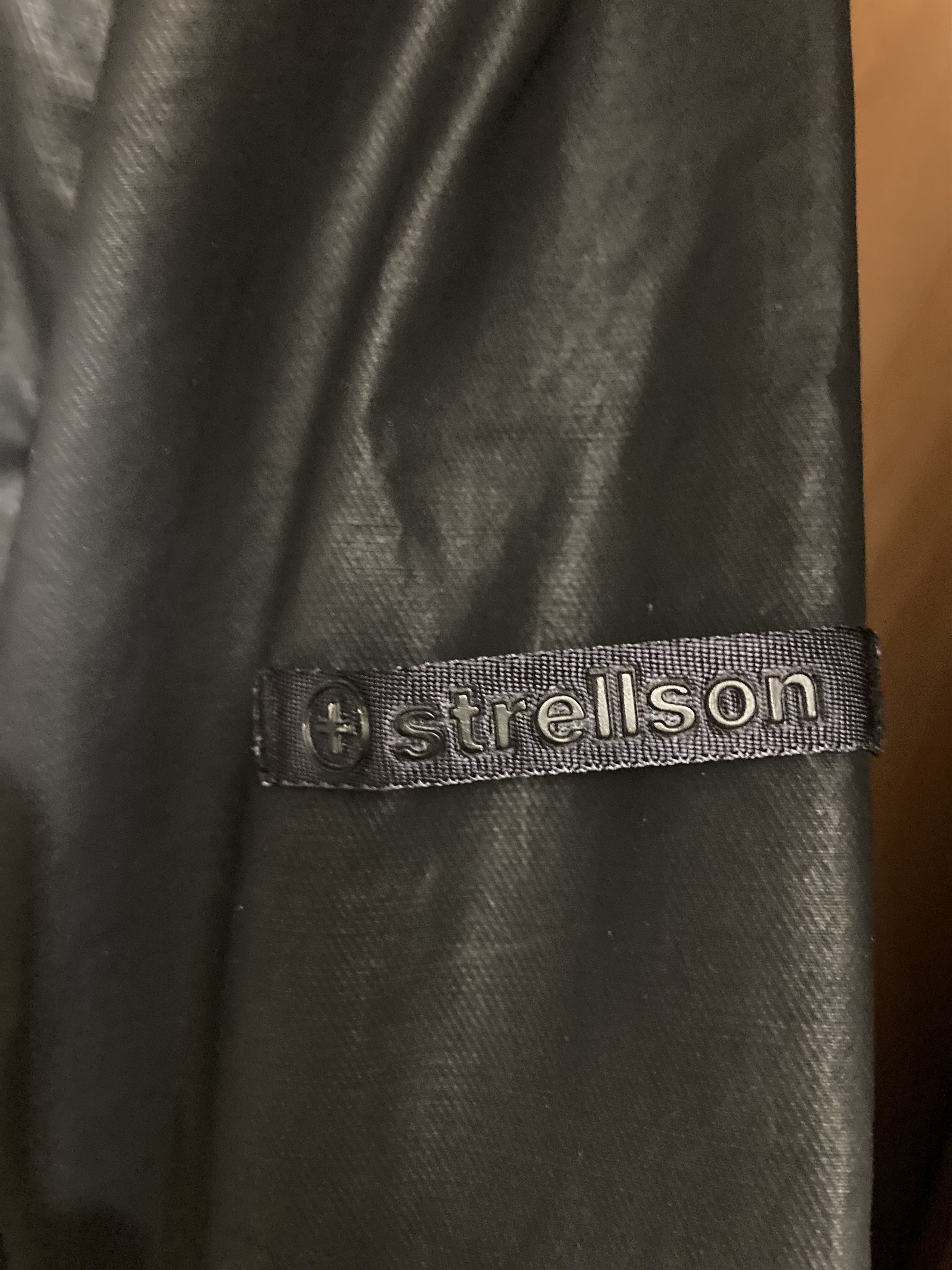 Strellson × Vintage STRELLSON Vintage Black Waxed Denim Light Jacket Size US L / EU 52-54 / 3 - 7 Thumbnail