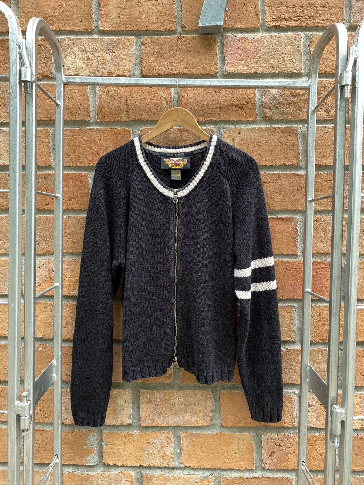 Harley Davidson Harley Davidson knitted zip jacket Size US XL / EU 56 / 4 - 10 Thumbnail