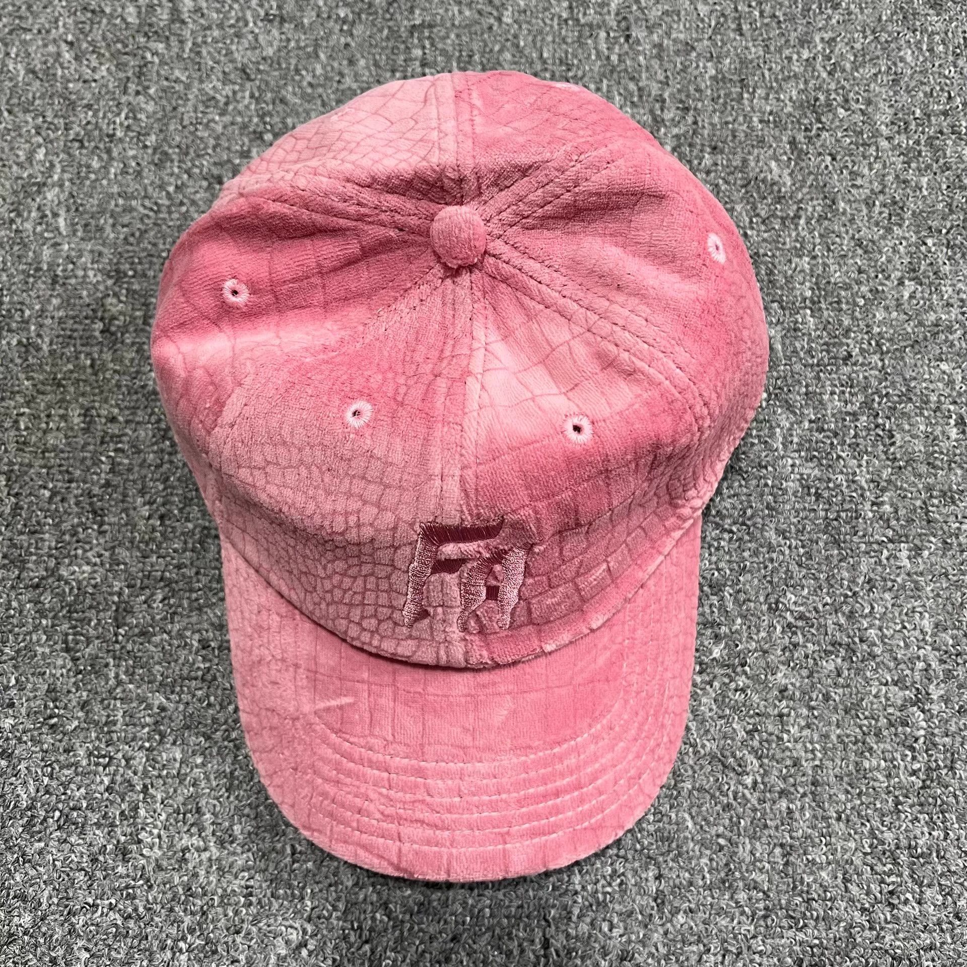 Fucking Awesome FuckingAwesomeVelvet FauxCrocodileCurvedBrimBaseball Cap Q7 Size ONE SIZE - 7 Thumbnail