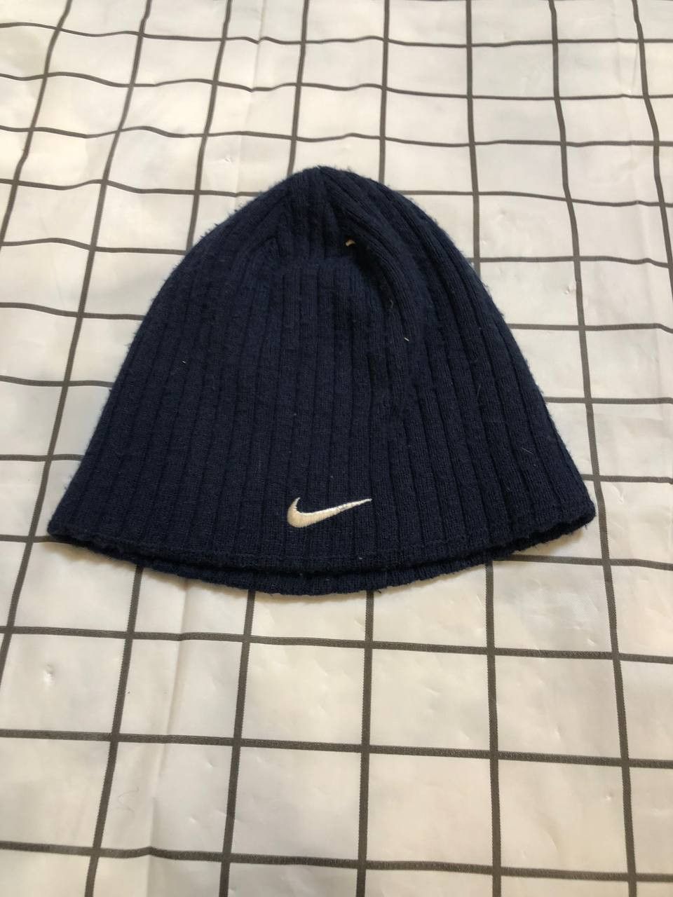 Nike Vintage Nike 00s vintage beanie swoosh hat Y2K drill Size ONE SIZE - 1 Thumbnail
