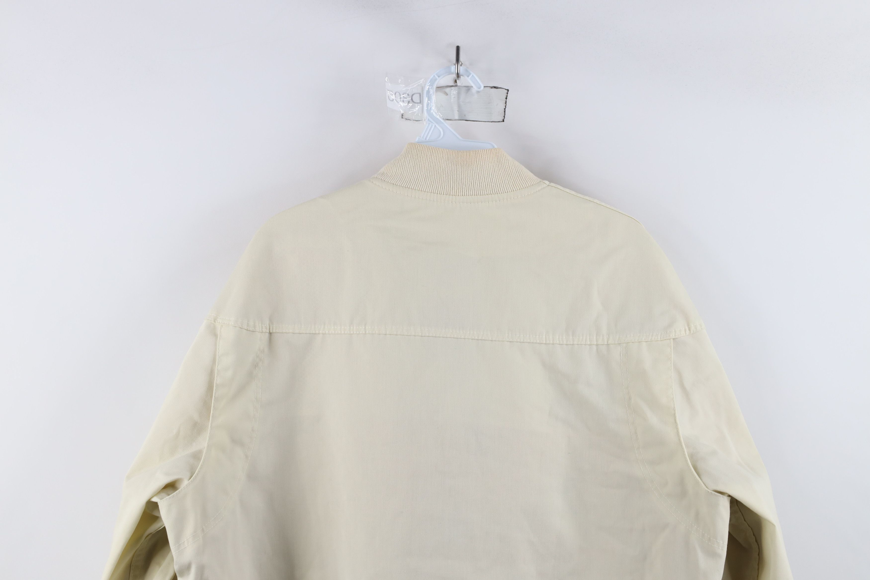 Vintage Vintage 70s Streetwear Cafe Racer Bomber Jacket Cream USA Size US XXL / EU 58 / 5 - 13 Thumbnail