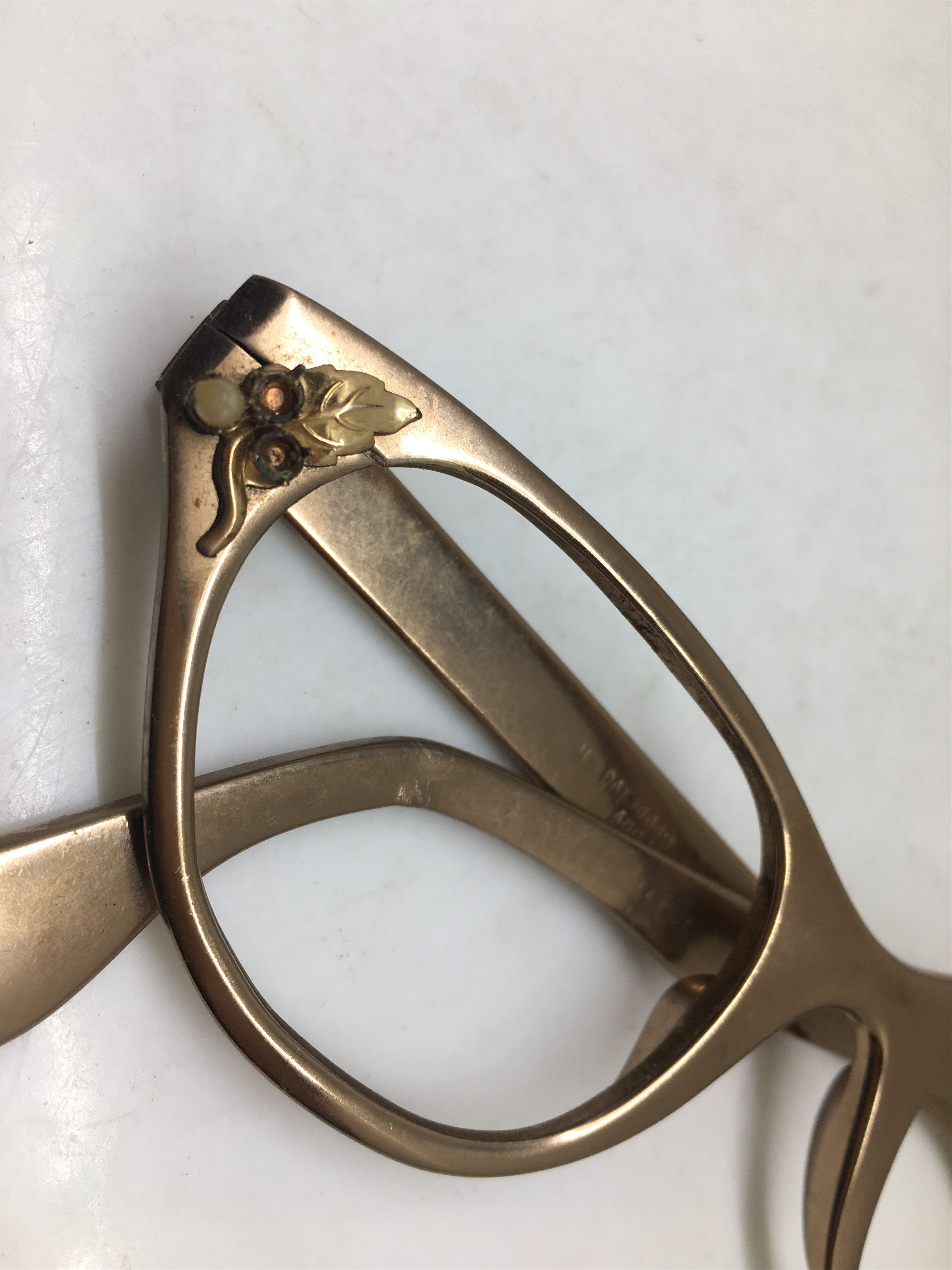 Vintage Vintage 50s TURA Woman Aluminum Brwon Cateye Eyeglasses Size ONE SIZE - 10 Thumbnail