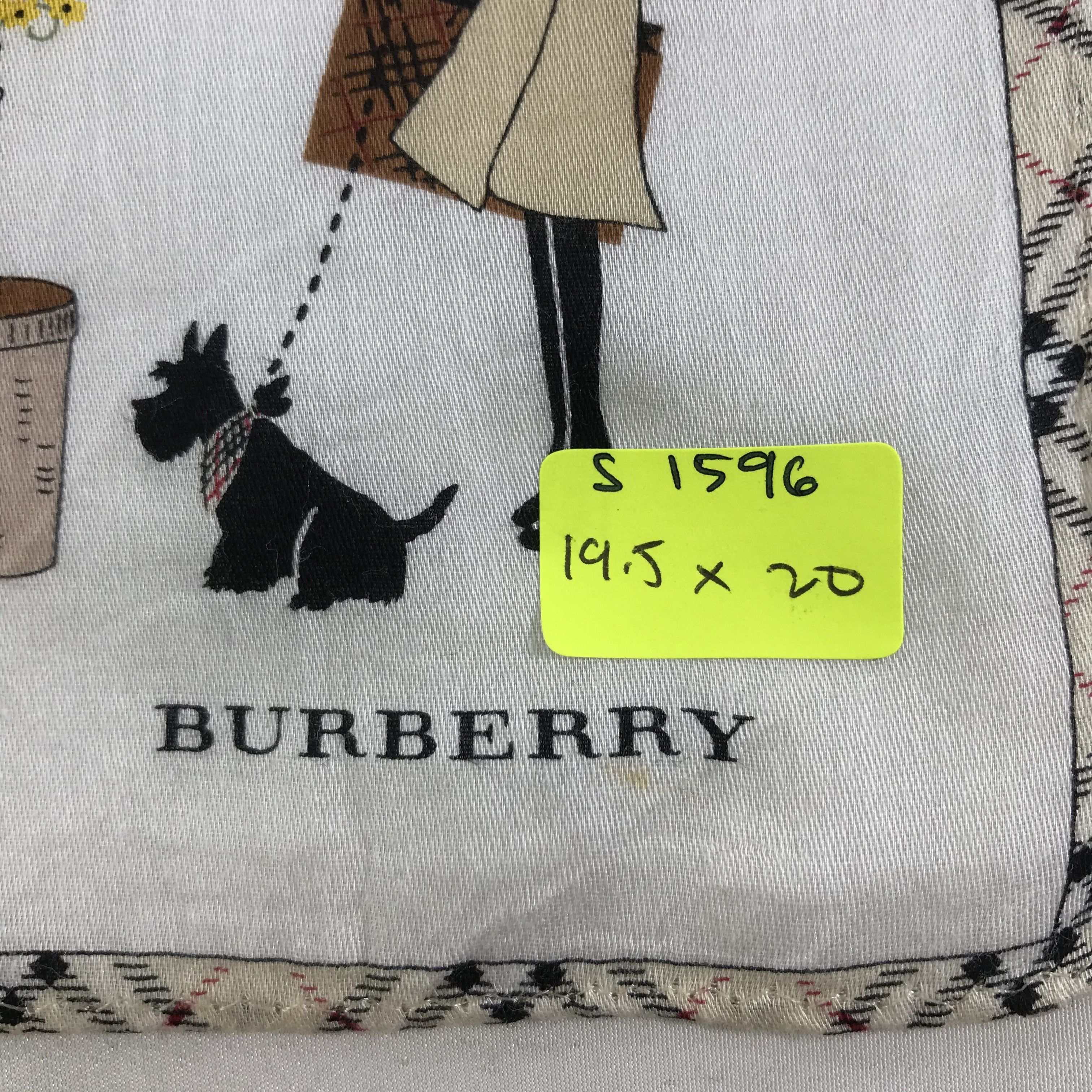 Burberry × Vintage Burberry Bandana / Handkerchief / Neckerchief - S1596 Size ONE SIZE - 5 Thumbnail