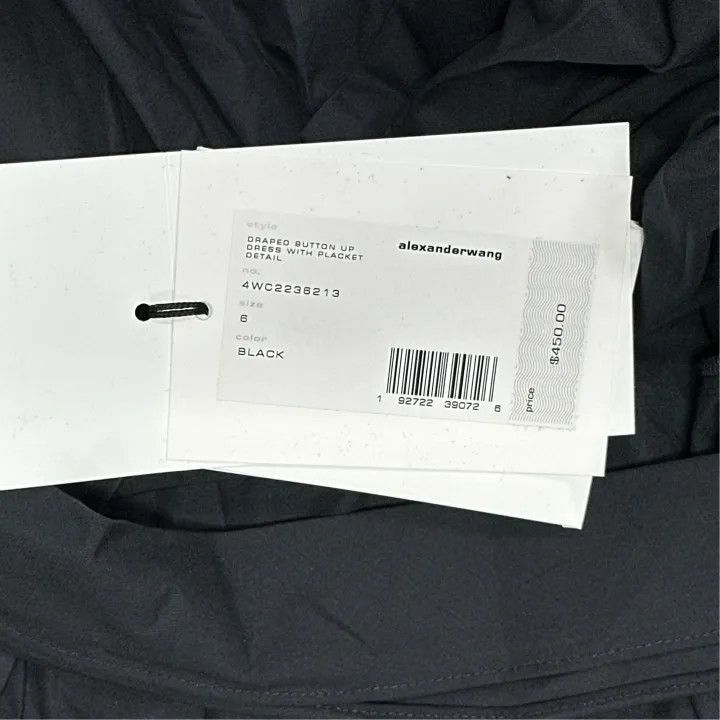 Alexander Wang Alexander Wang Black Waist Tie Button-Up Shirt - Size S / US 4 / IT 40 - 2 Thumbnail