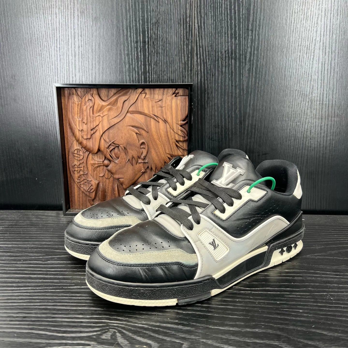 Louis Vuitton LV Trainer Black Cement US7/EUR41 Original Box Size US 8 / EU 41 - 1 Thumbnail